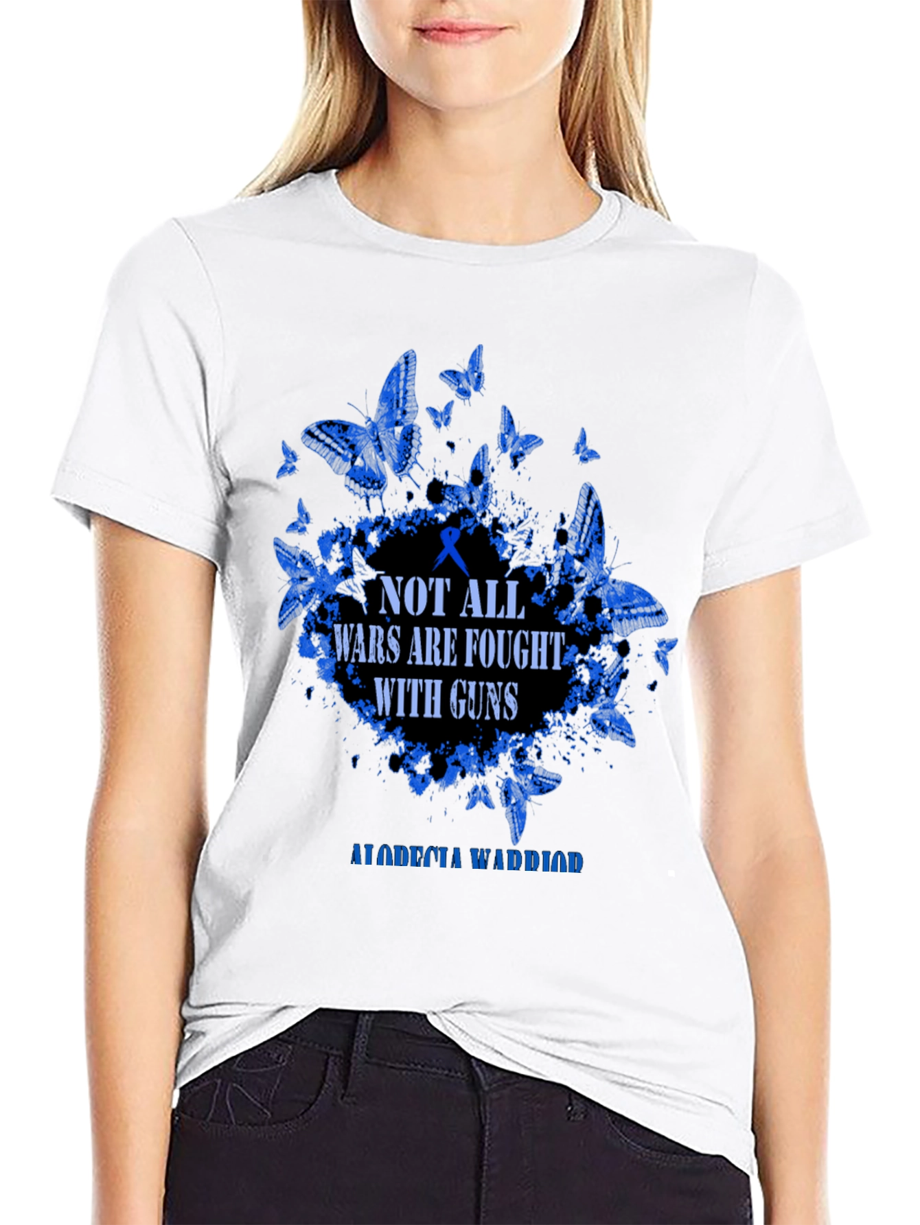Alopecia Warrior Butterfly Graphic Tee - 9