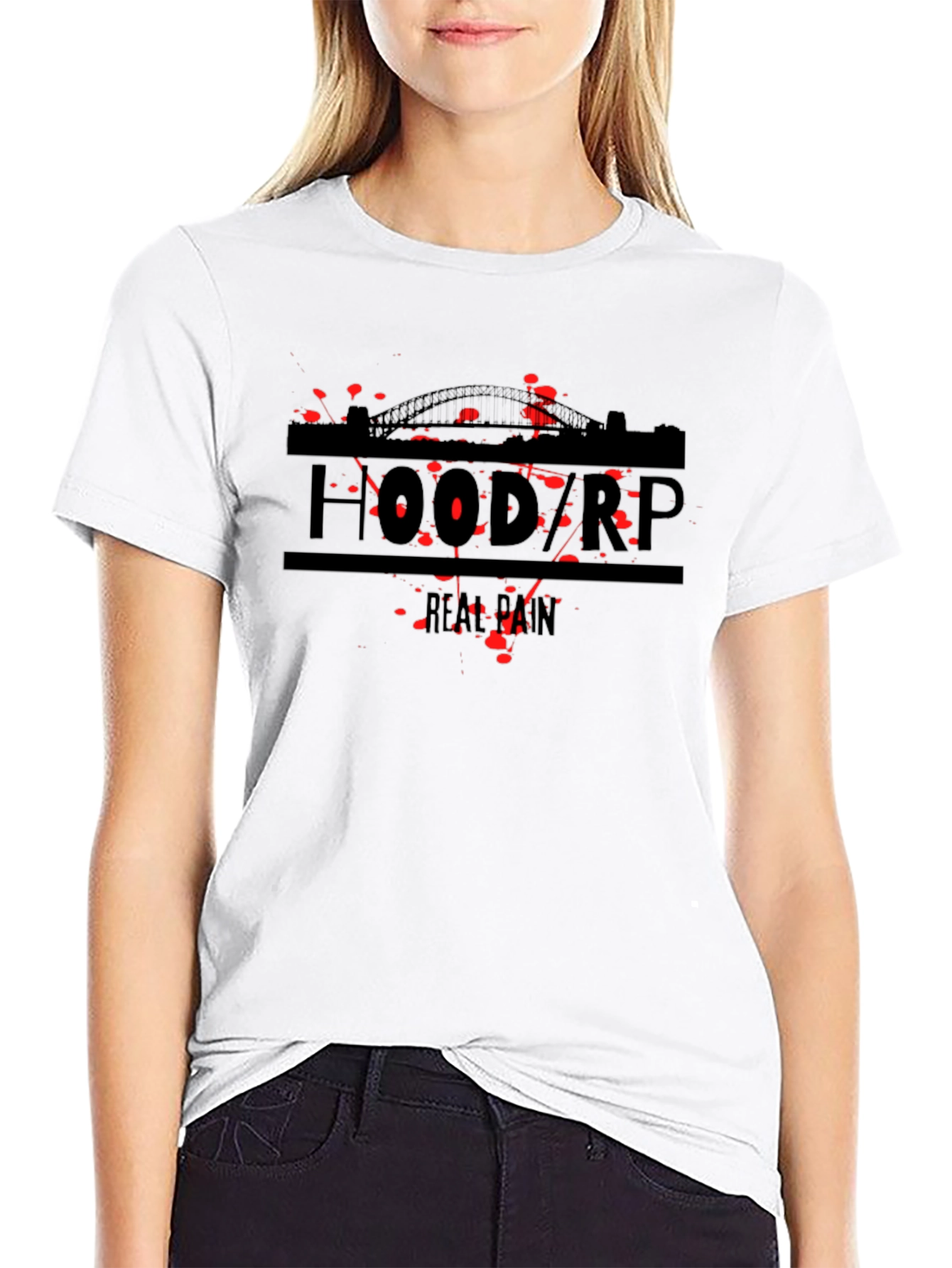 Black Hood RP Real Pain T-Shirt - Black view 9