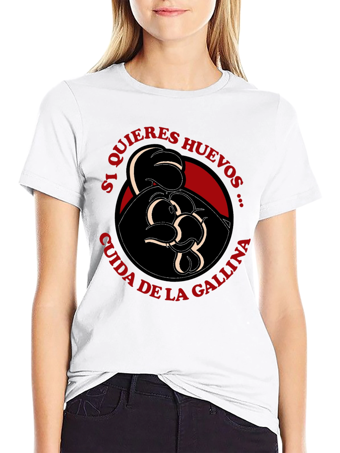 Black Humorous Spanish Saying T-Shirt view 9