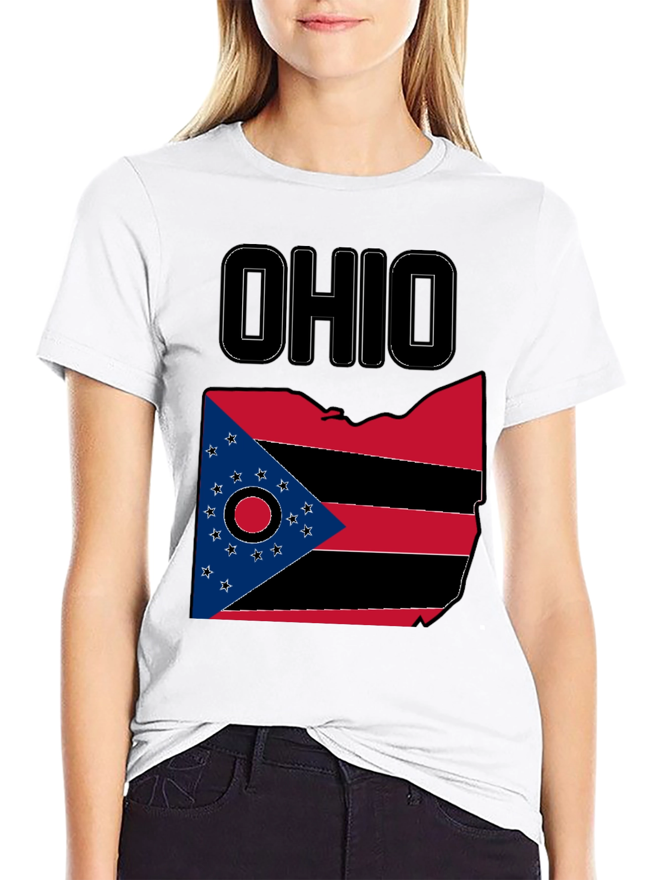 Black Ohio State Pride Graphic T-Shirt view 9