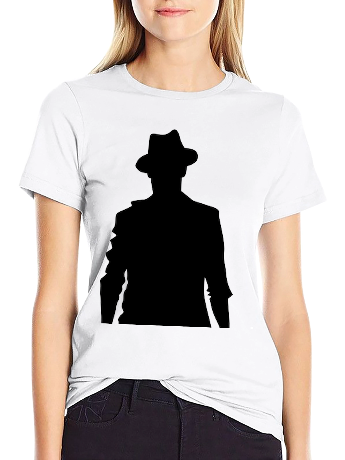 Black Mystery Man Black T-Shirt view 9