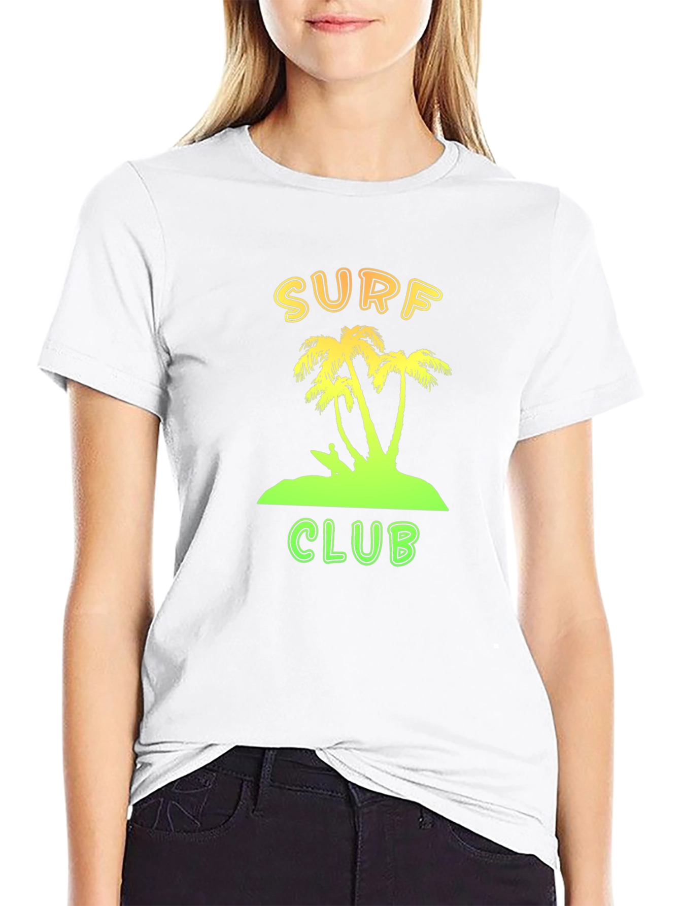 Black Surf Club Palm Tree T-Shirt - Island Vibes Tee view 9
