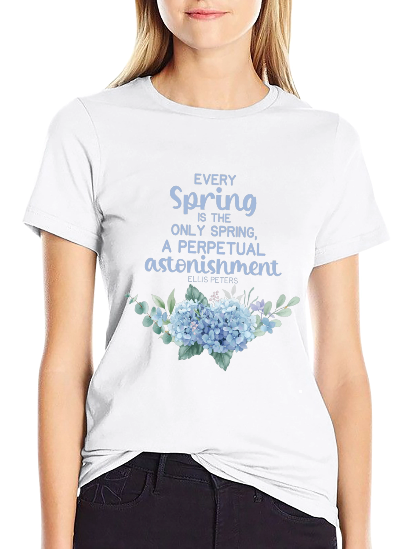 Black Spring Astonishment Graphic T-Shirt view 9