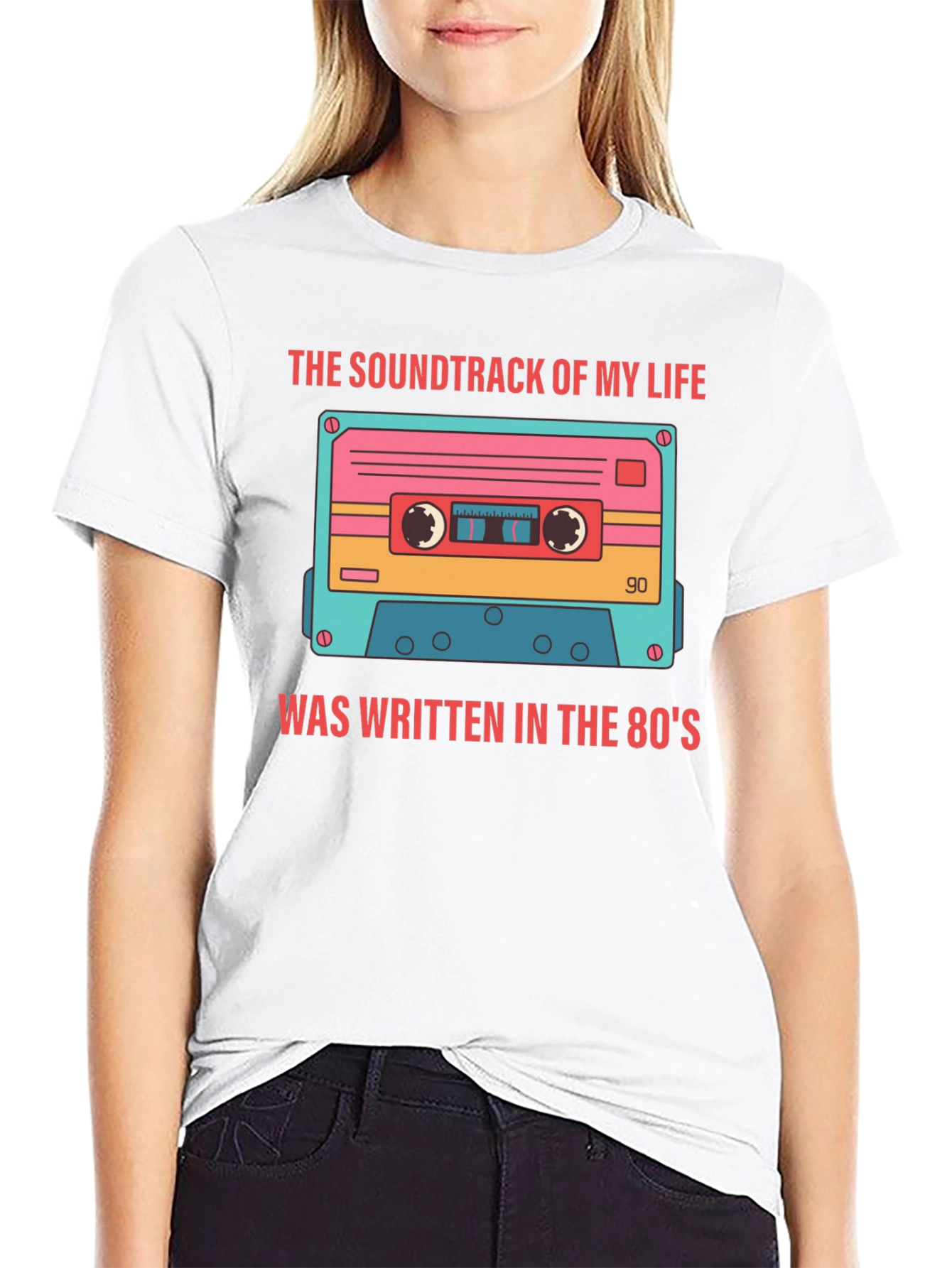 Black Retro 80's Mixtape T-Shirt view 9