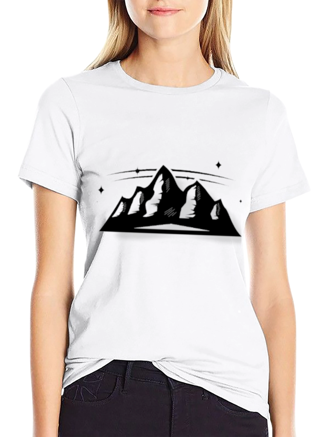 Black Mountain Graphic T-Shirt - Black view 9