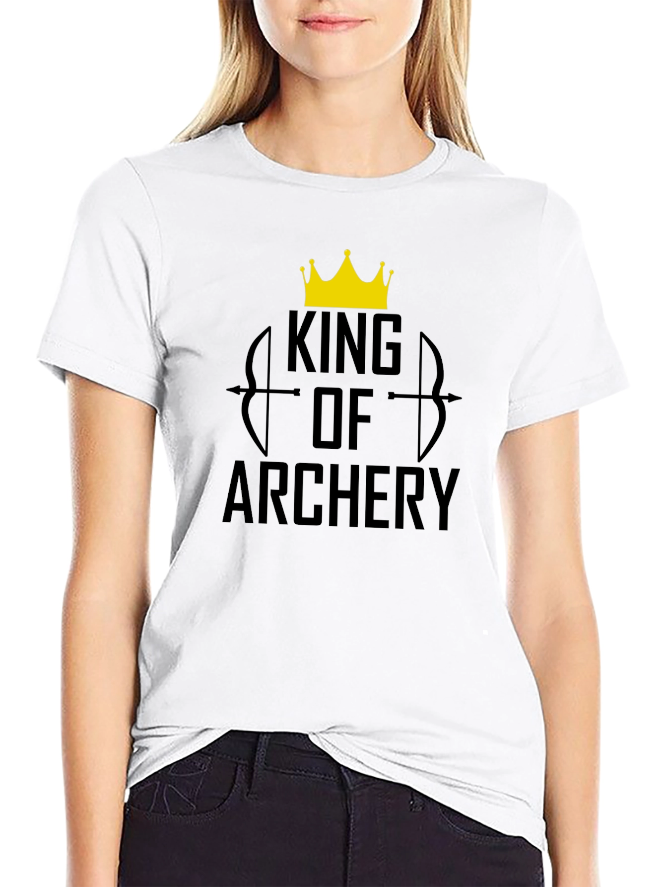 Black King of Archery Black T-Shirt view 9