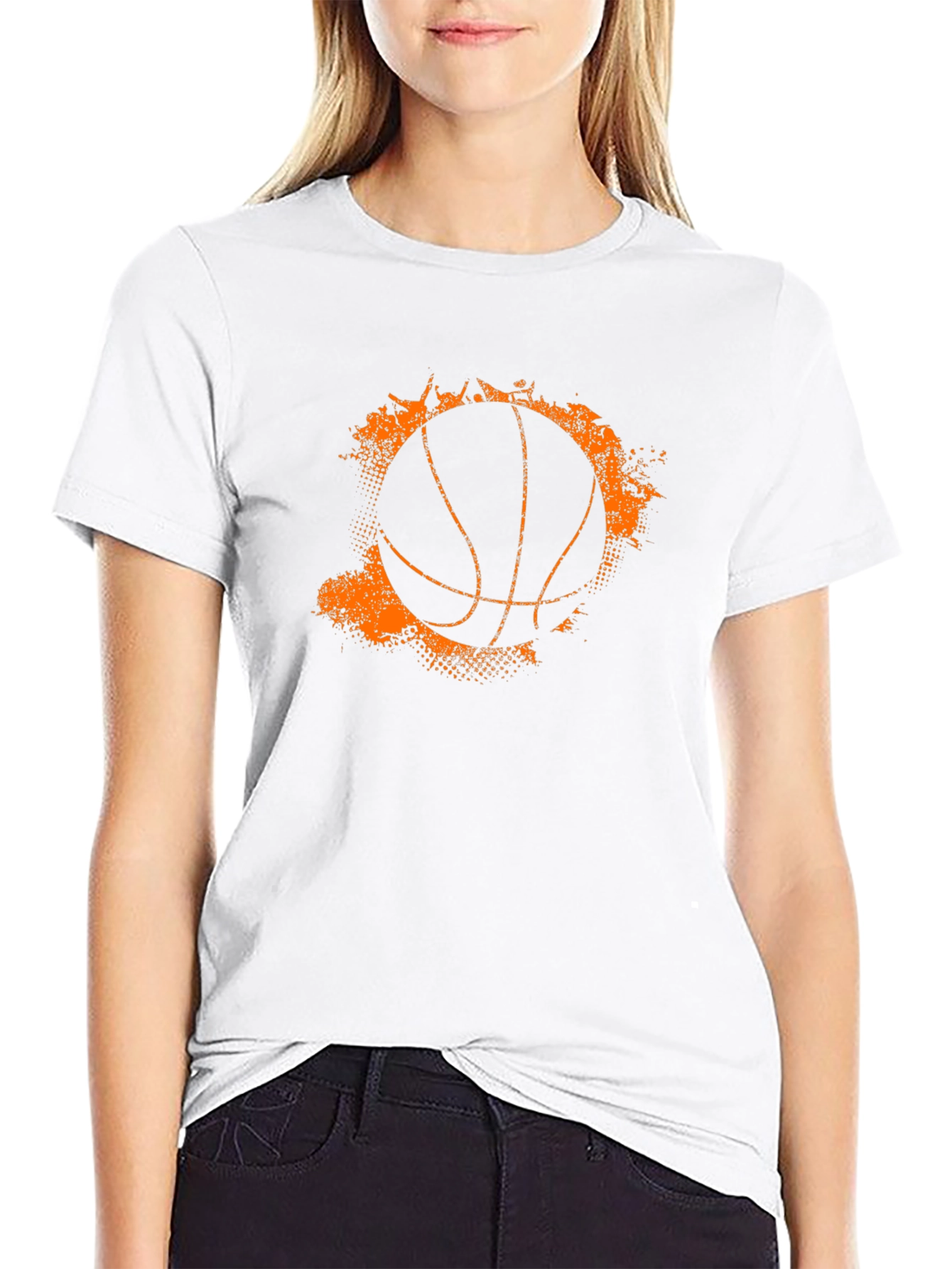 Black Basketball Graphic Tee - Black view 9