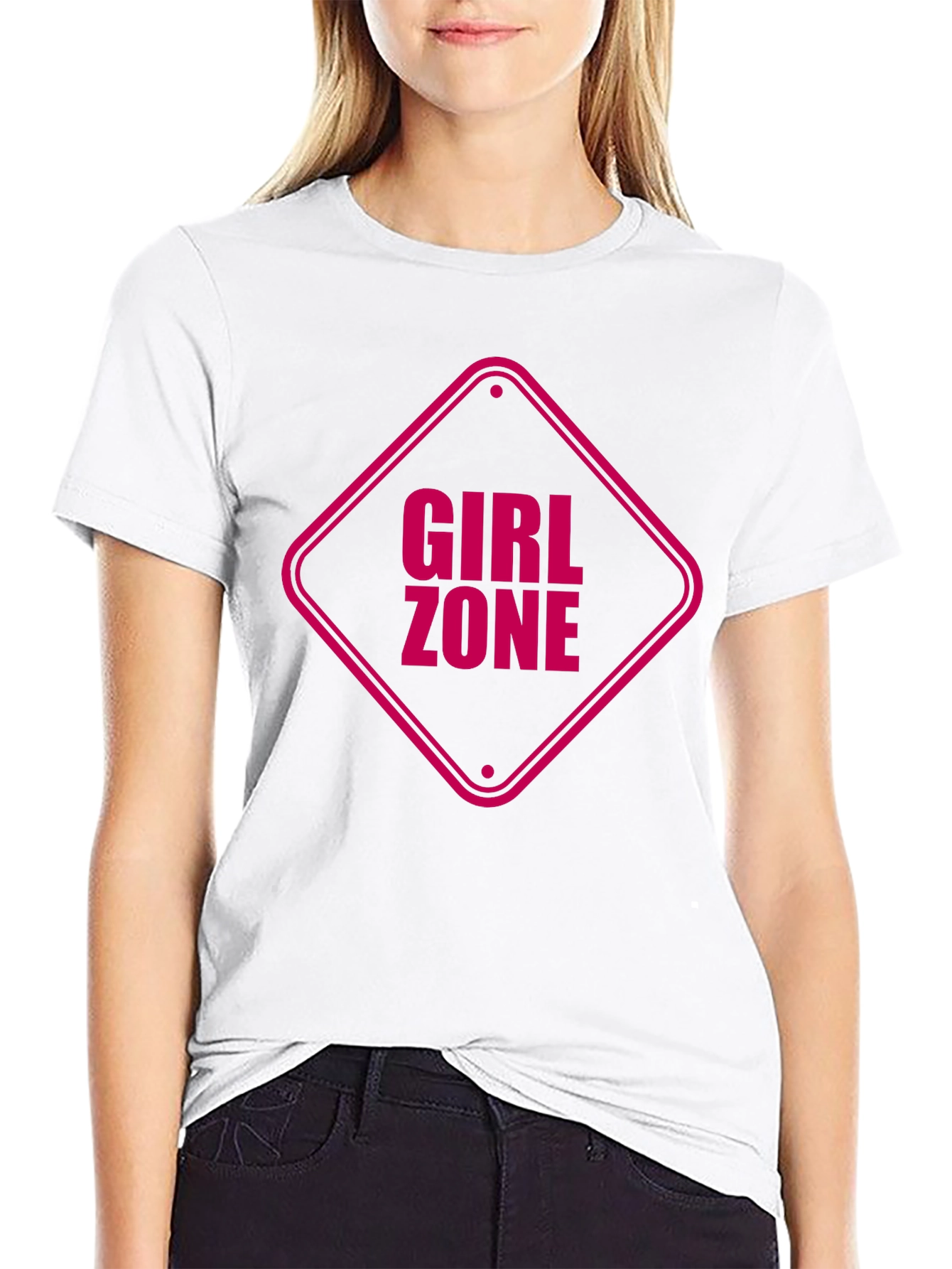Black Girl Zone Graphic Tee - Black Cotton T-Shirt view 9