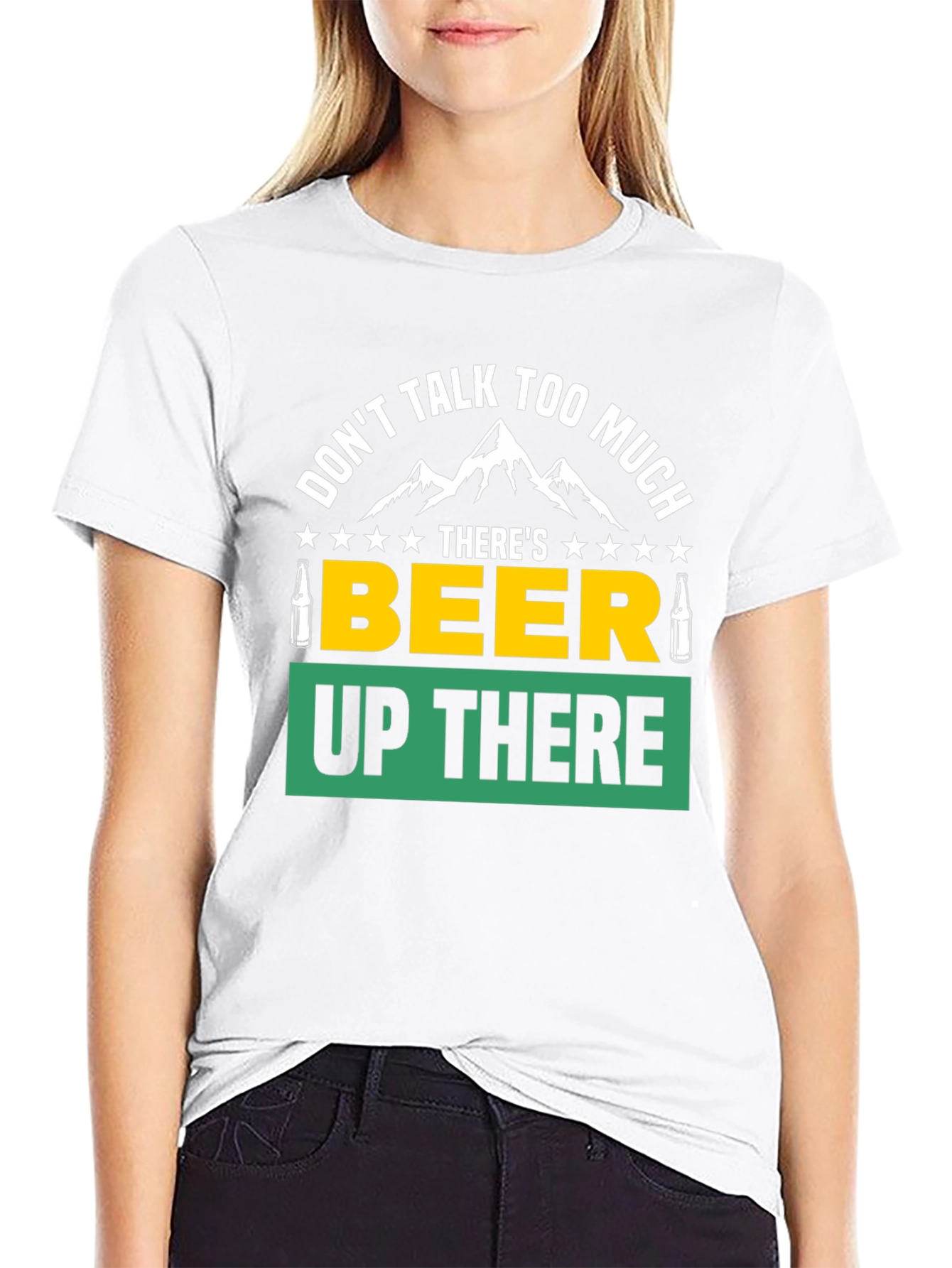 Black Don't Talk, Beer Up There Graphic Tee view 9