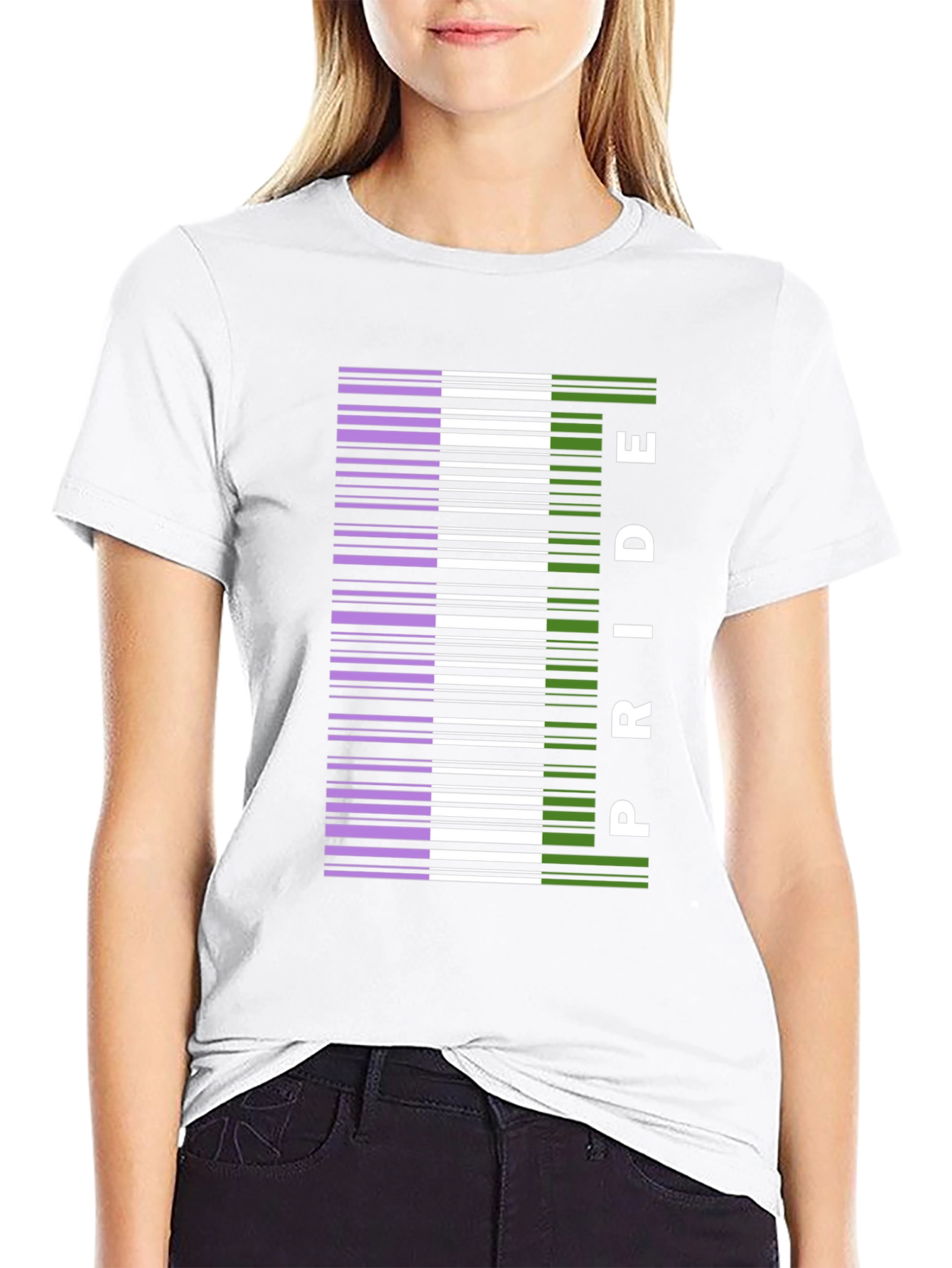Pride Barcode Graphic Tee - Black - 9