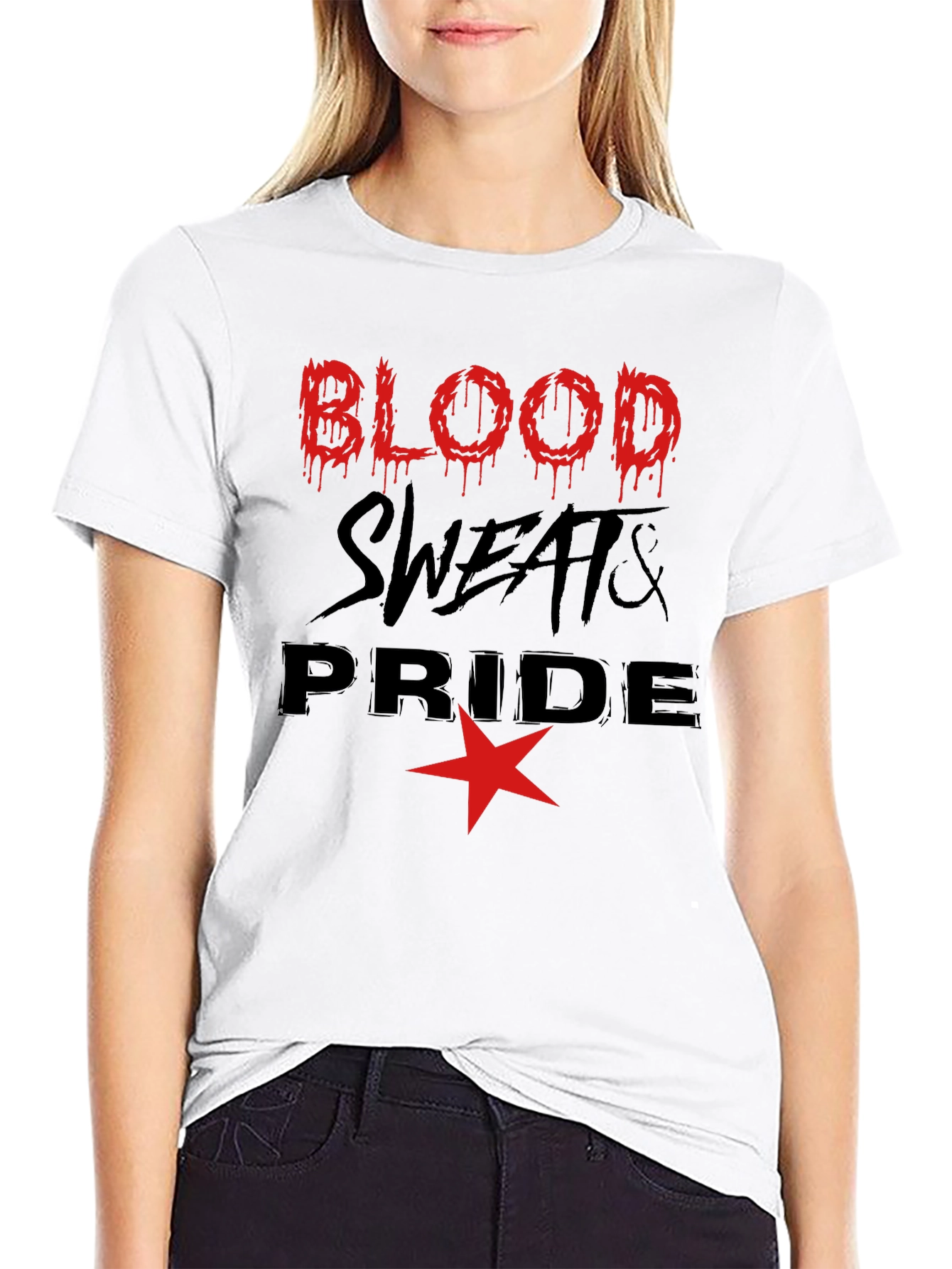 Black Blood Sweats & Pride Graphic Tee view 9