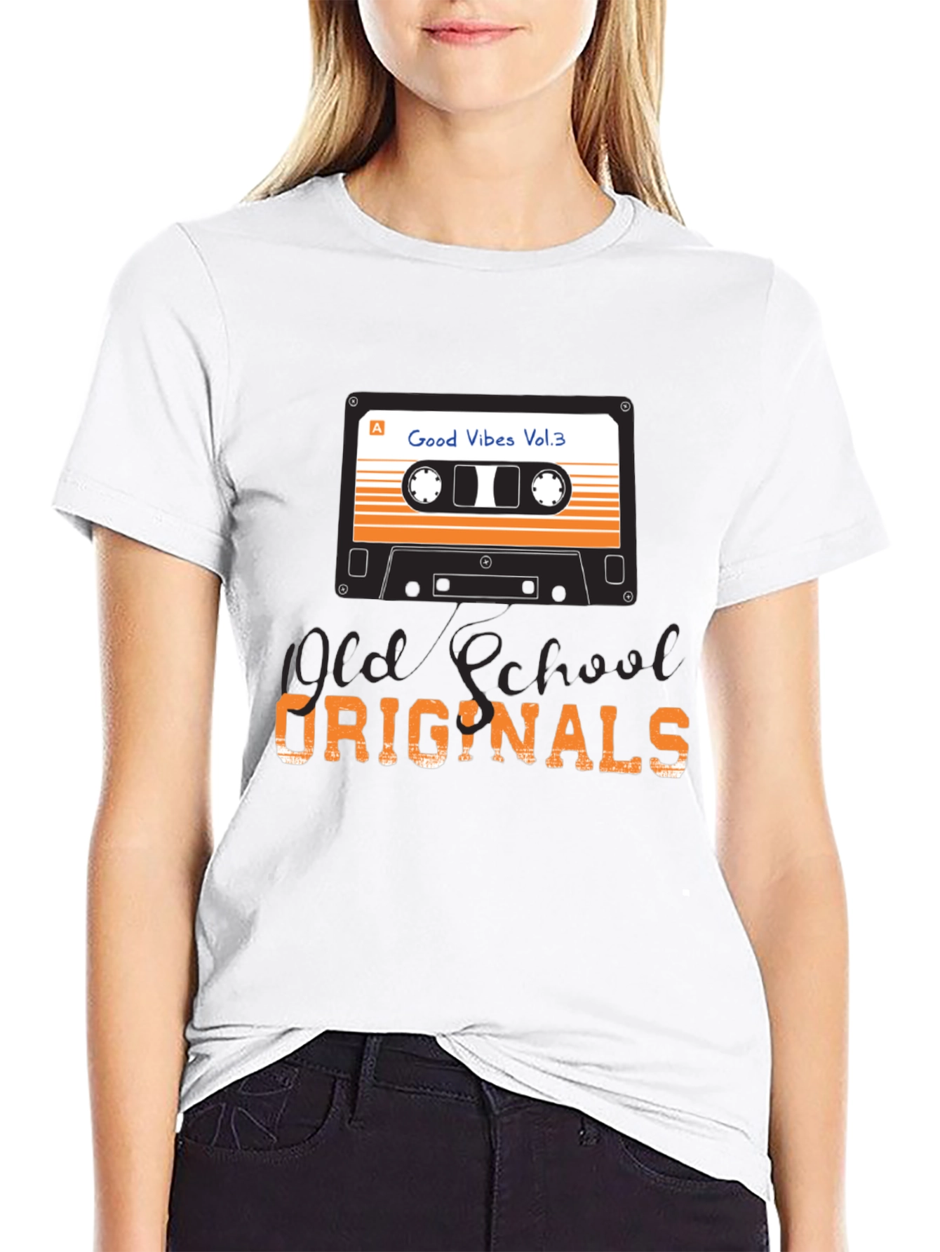 Black Old School Originals T-Shirt, Good Vibes Vol. 3 view 9