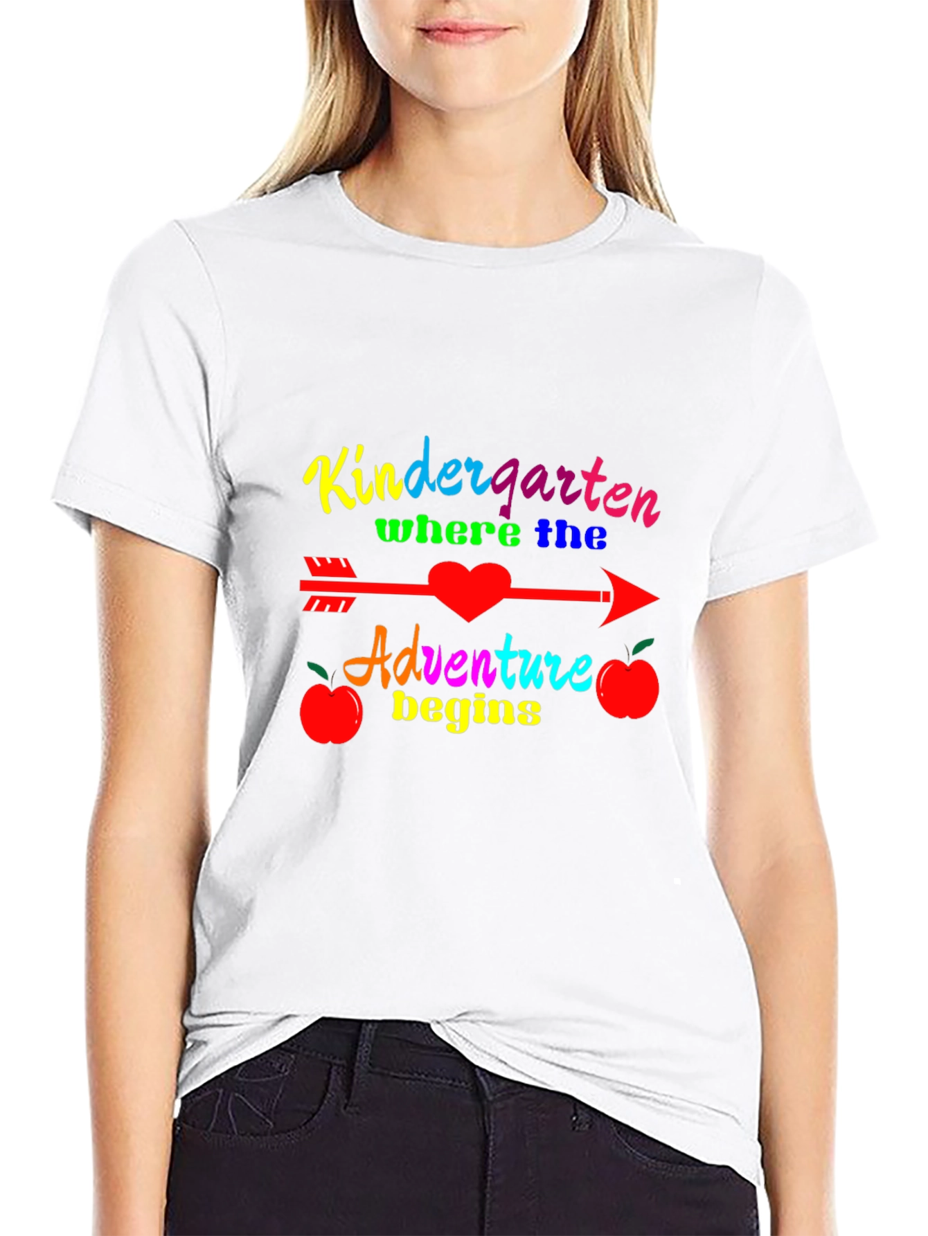 Black Kindergarten Adventure Begins T-Shirt view 9