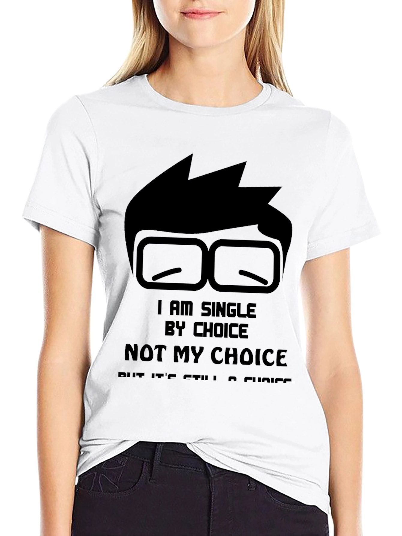 Black Single By Choice Black T-Shirt view 9