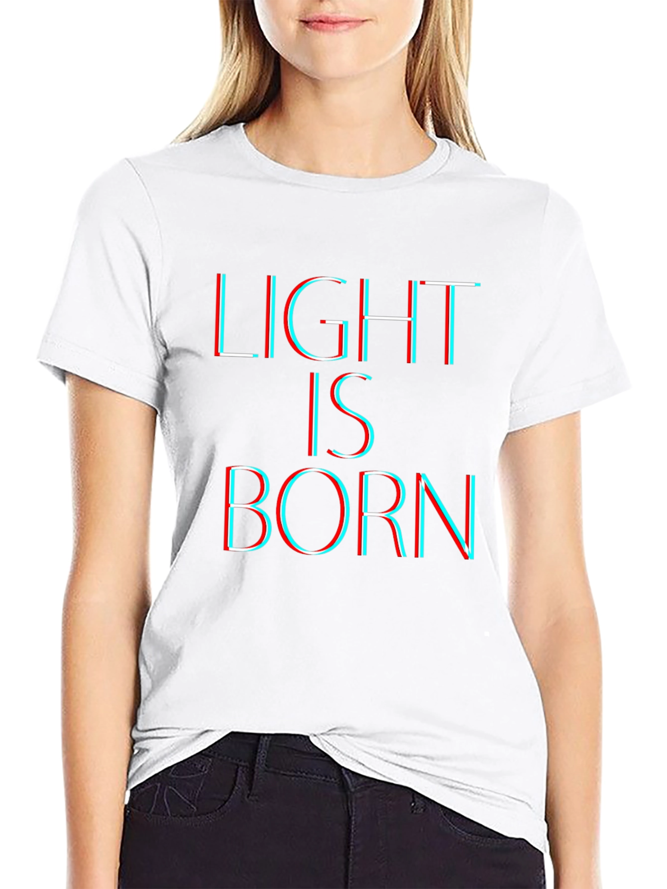 Black Light Is Born Graphic Tee - Mens Black T-Shirt view 9