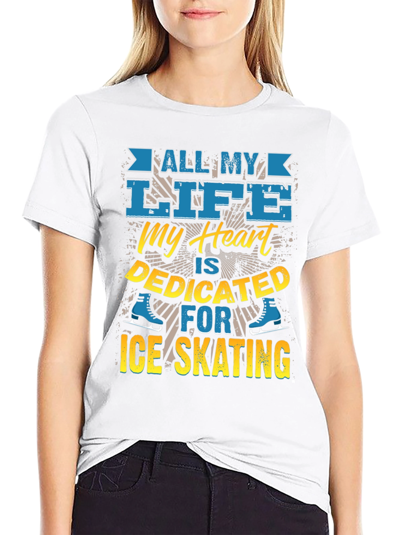 Ice Skating Devotion Graphic Tee - All My Life - 9