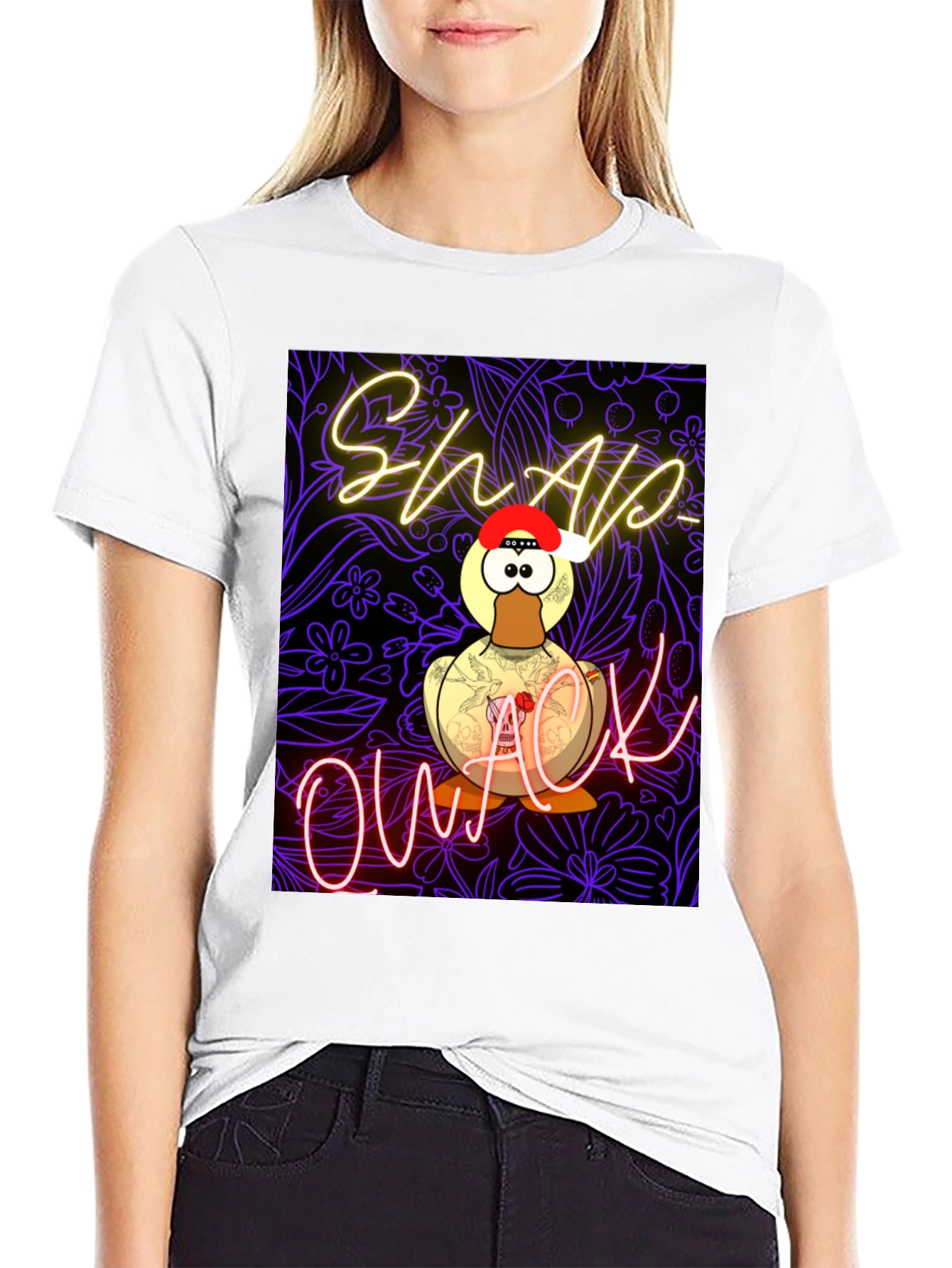 Black Shlap Owack Novelty T-Shirt view 9