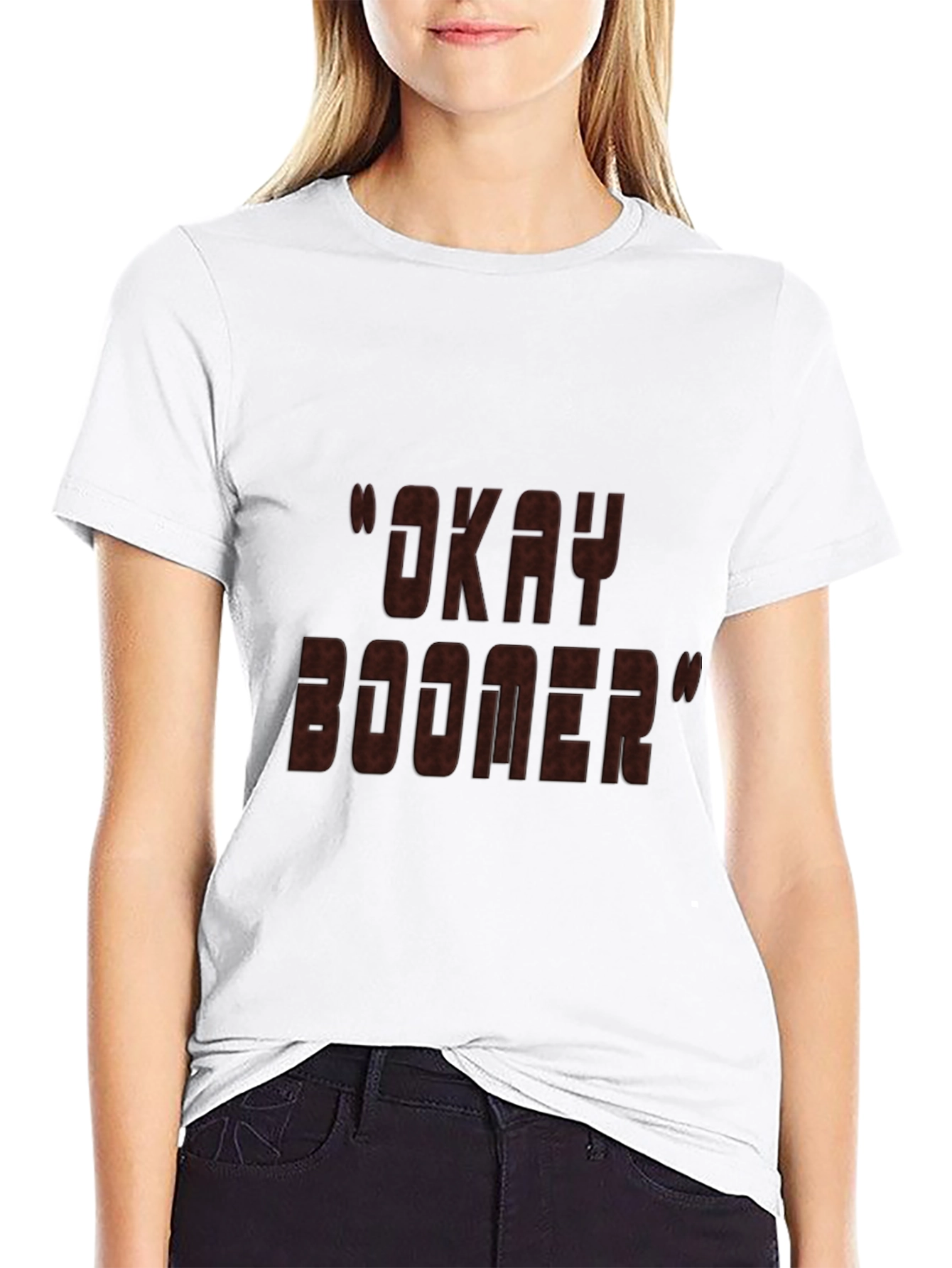 Black Okay Boomer T-Shirt - Novelty Graphic Tee view 9