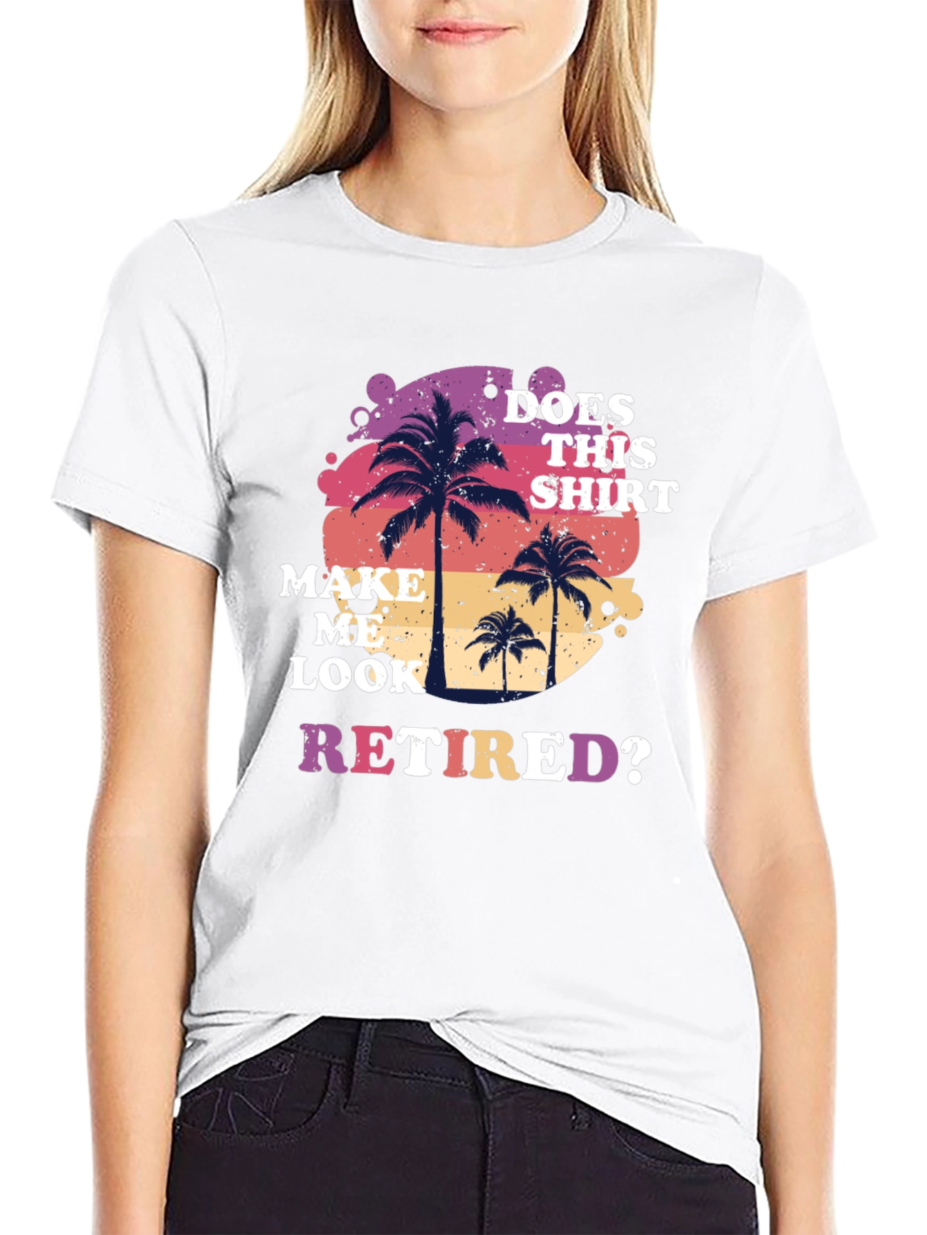 Black Retired Graphic T-Shirt: Palm Tree Design view 9