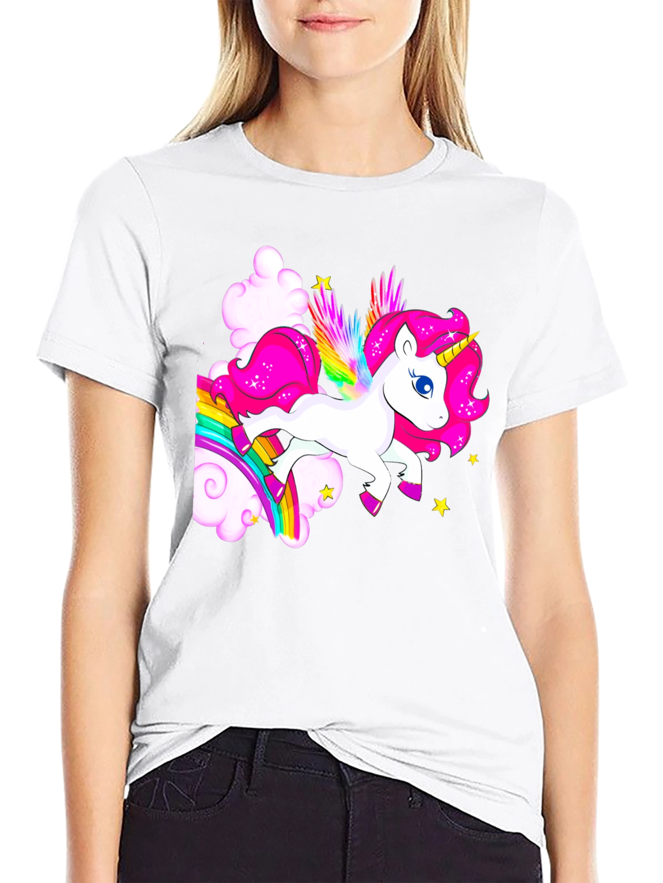 Rainbow Unicorn Graphic T-Shirt - 9