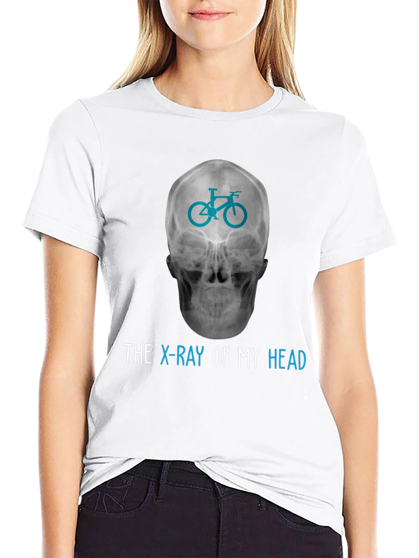 Black Bike X-Ray T-Shirt - Cycle on the Brain view 9