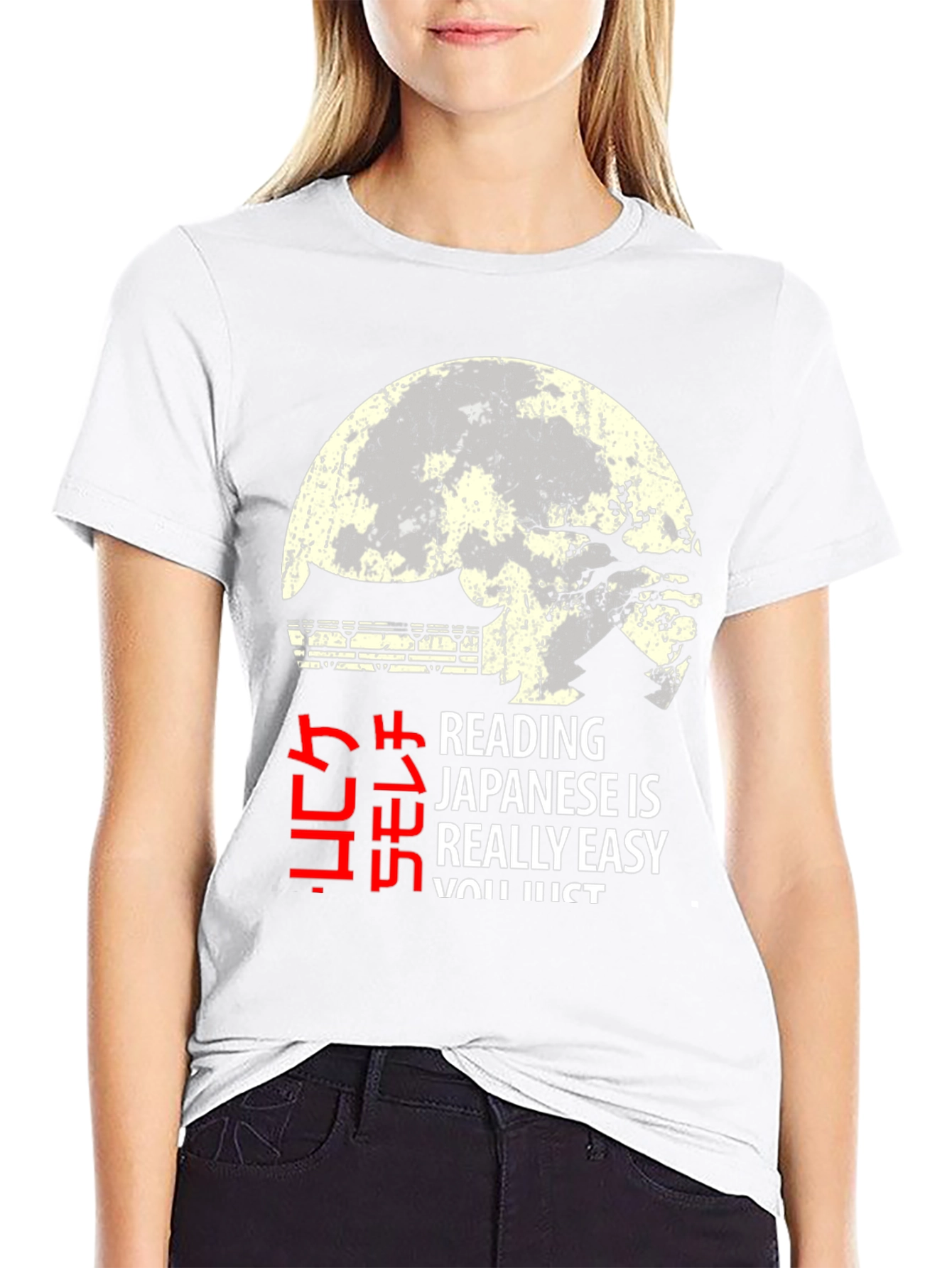 Reading Japanese Easy Graphic T-Shirt - 9