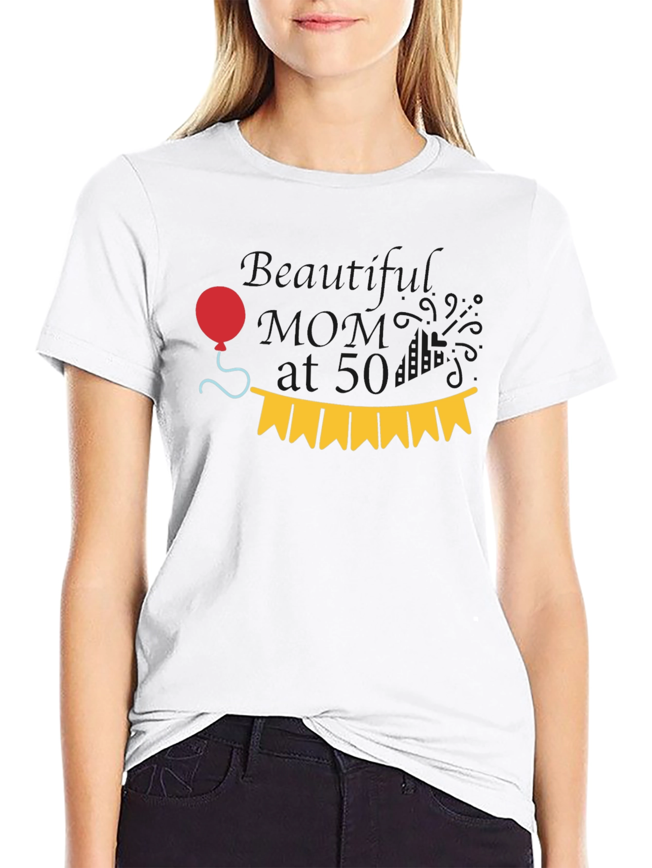 Black Beautiful Mom at 50 T-Shirt view 9