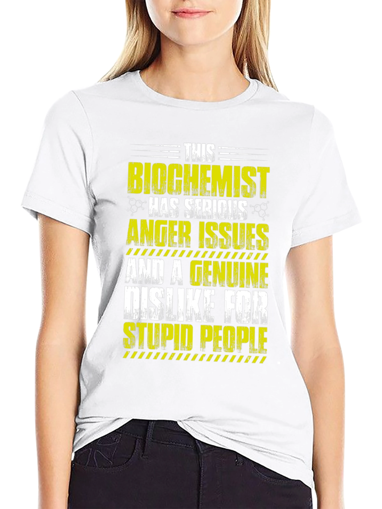 Black Biochemist Anger Issues T-Shirt view 9