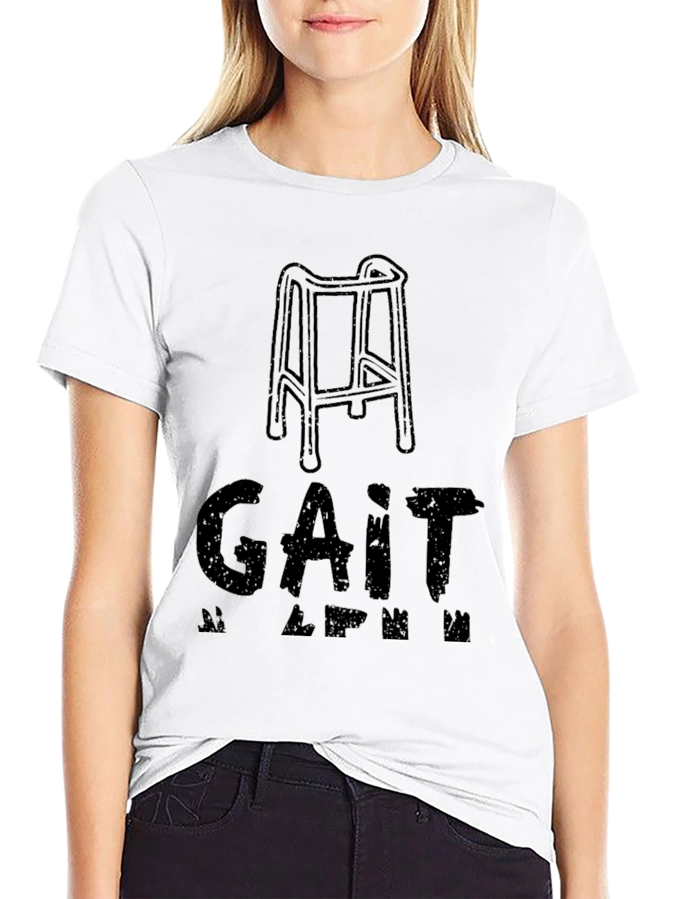 Black Gait Apparel - Walker Humor T-Shirt view 9