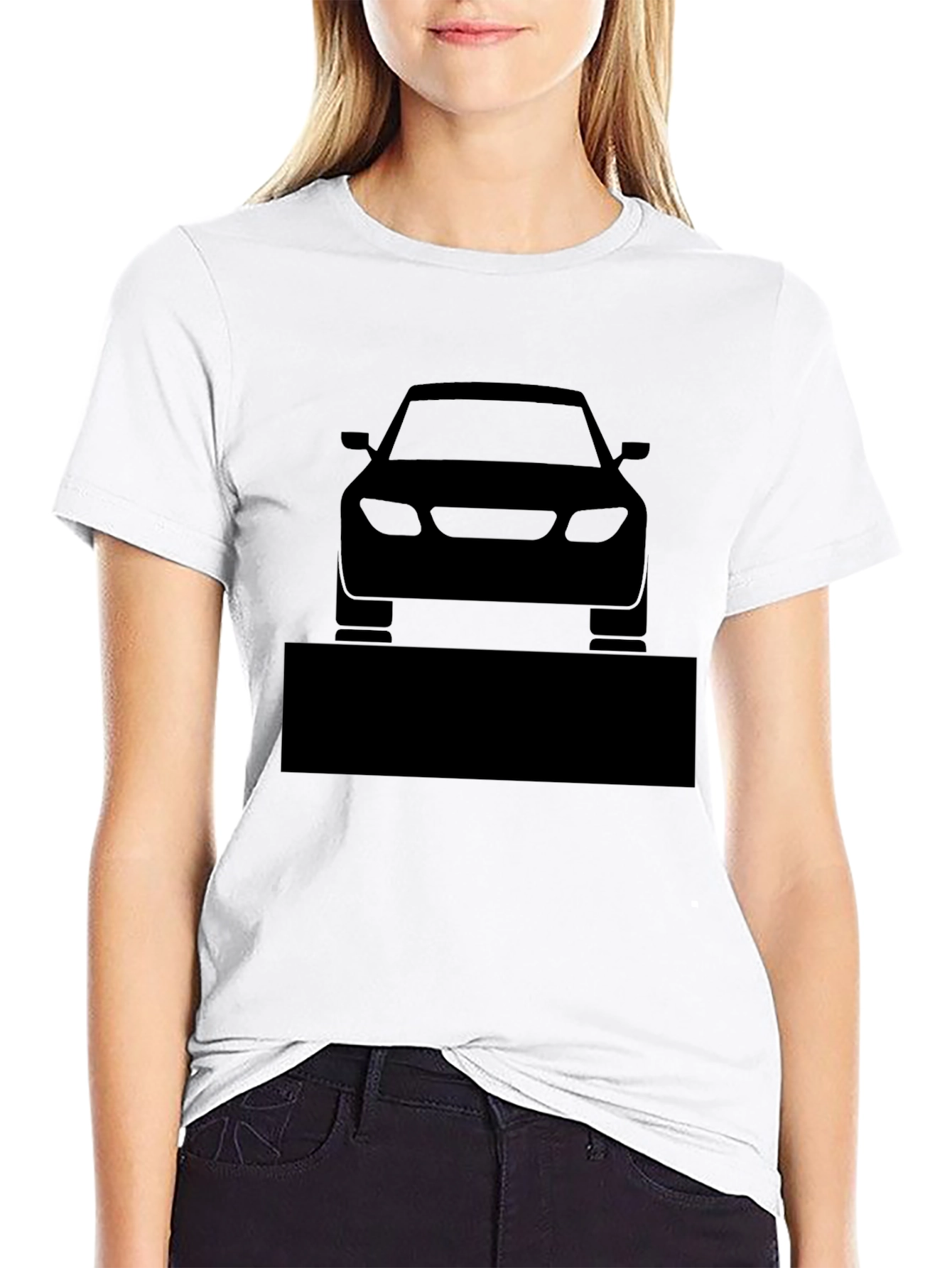 Black Men's Black Car Graphic T-Shirt view 9