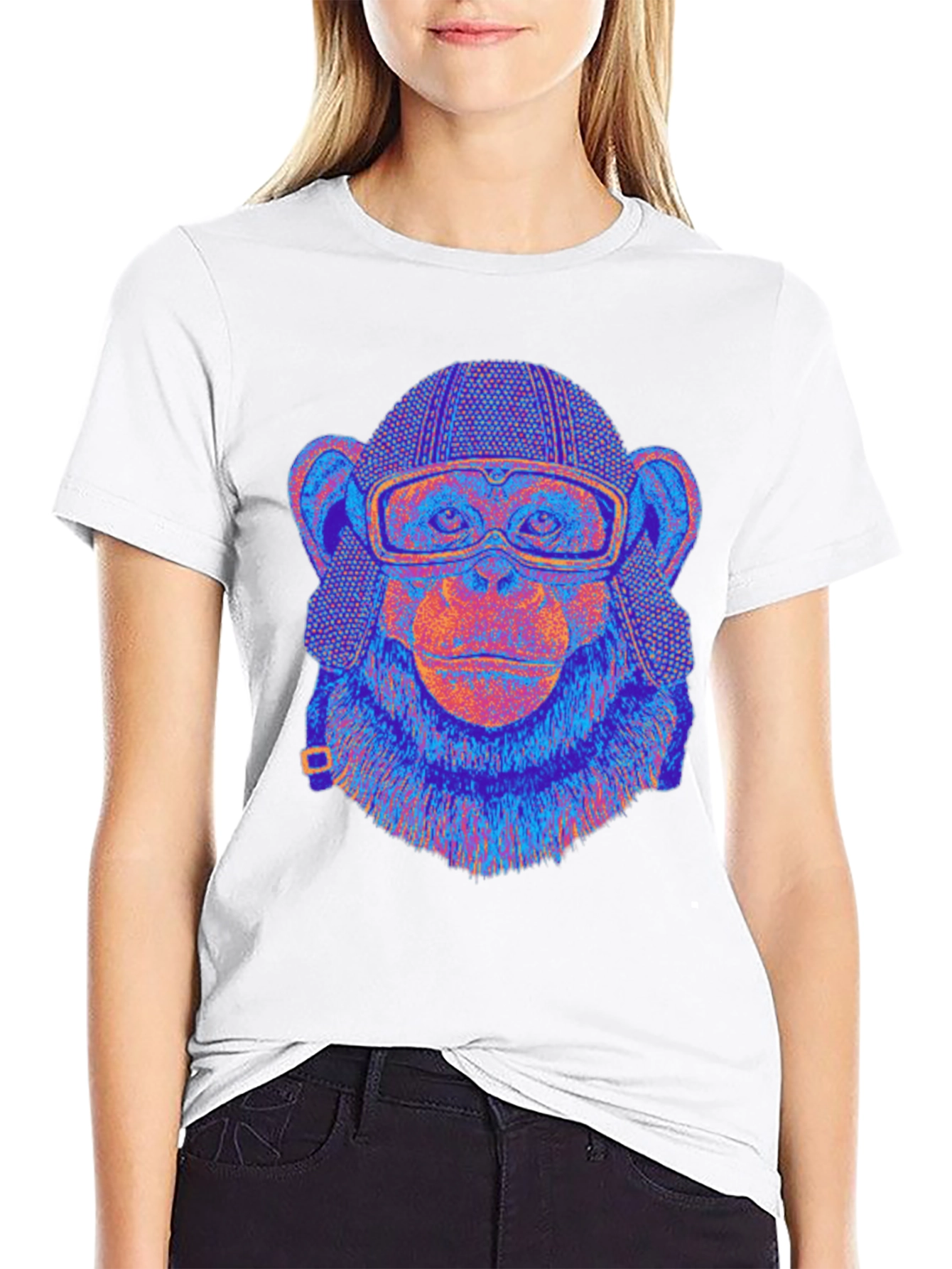 Black Monkey Pilot Graphic Tee - Retro Style view 9