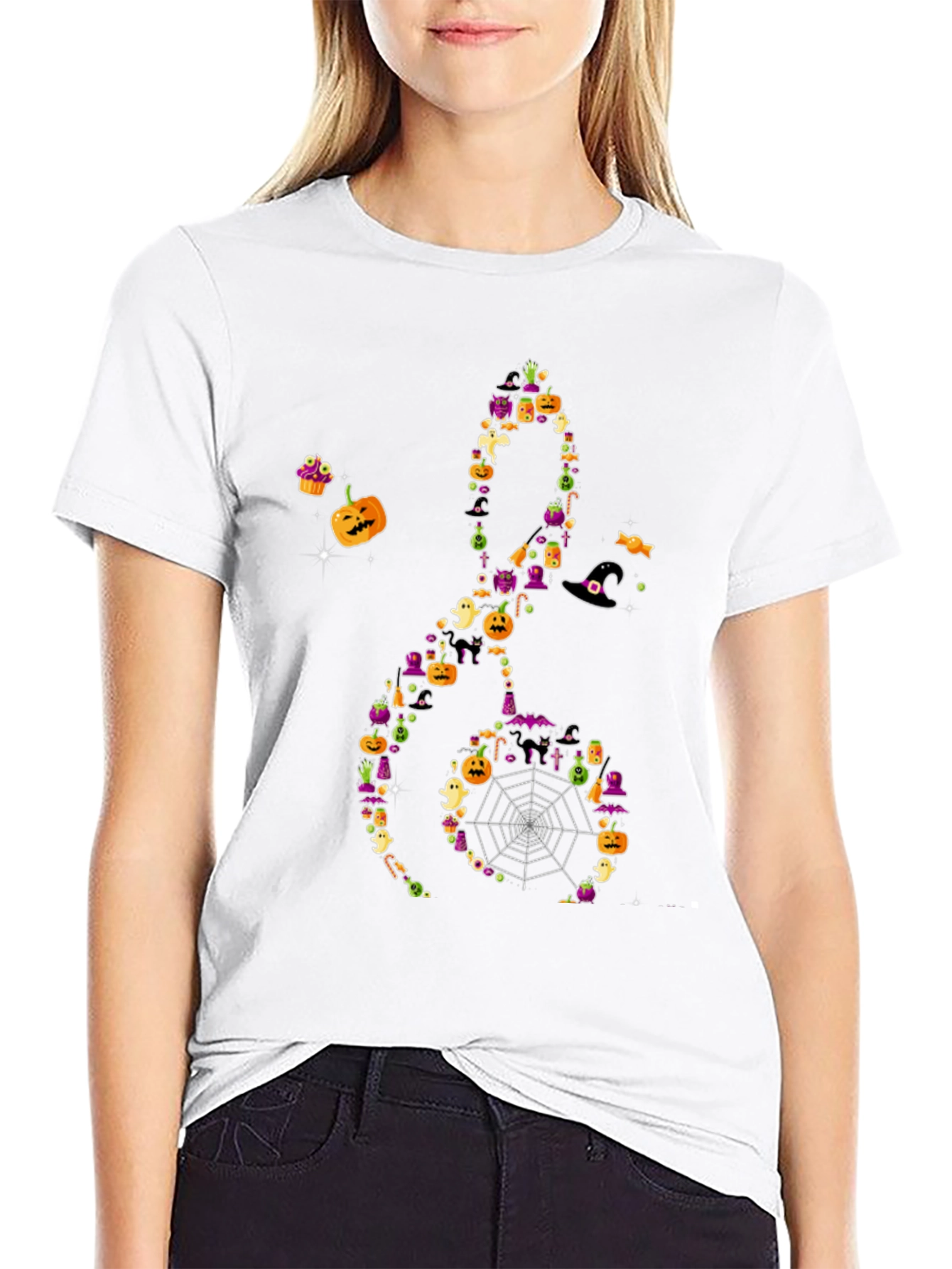Halloween Music Treble Clef T-Shirt - 9