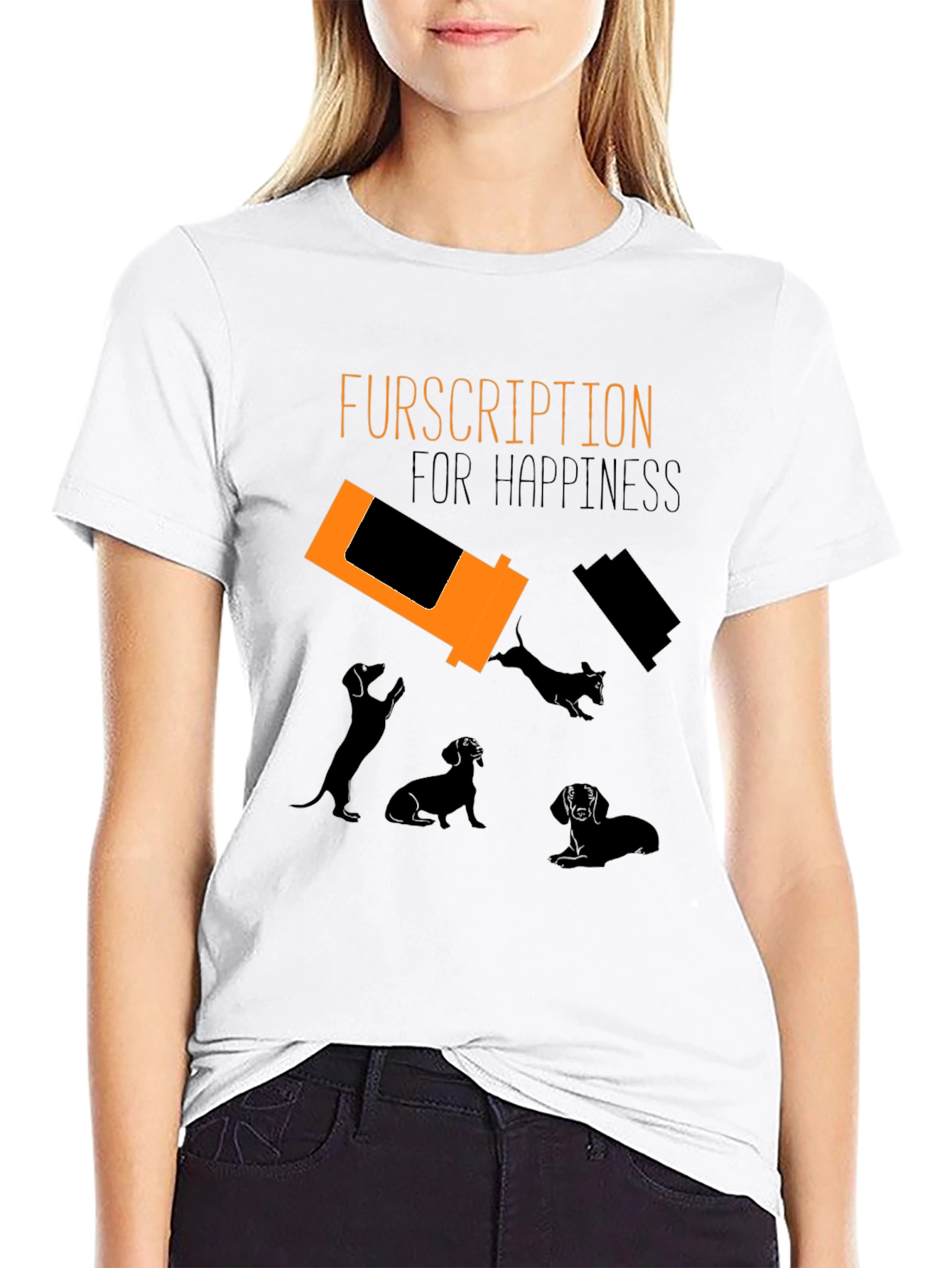 Black Furscription Happiness T-Shirt view 9