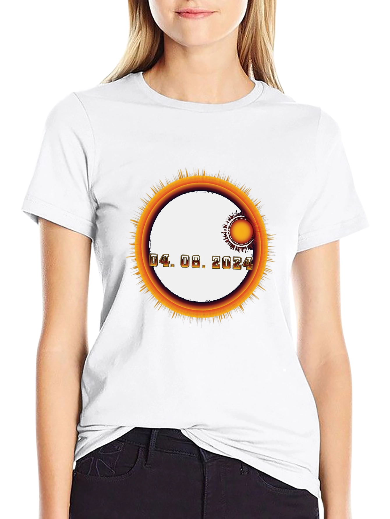 Total Solar Eclipse 04.08.2024 T-Shirt - 9
