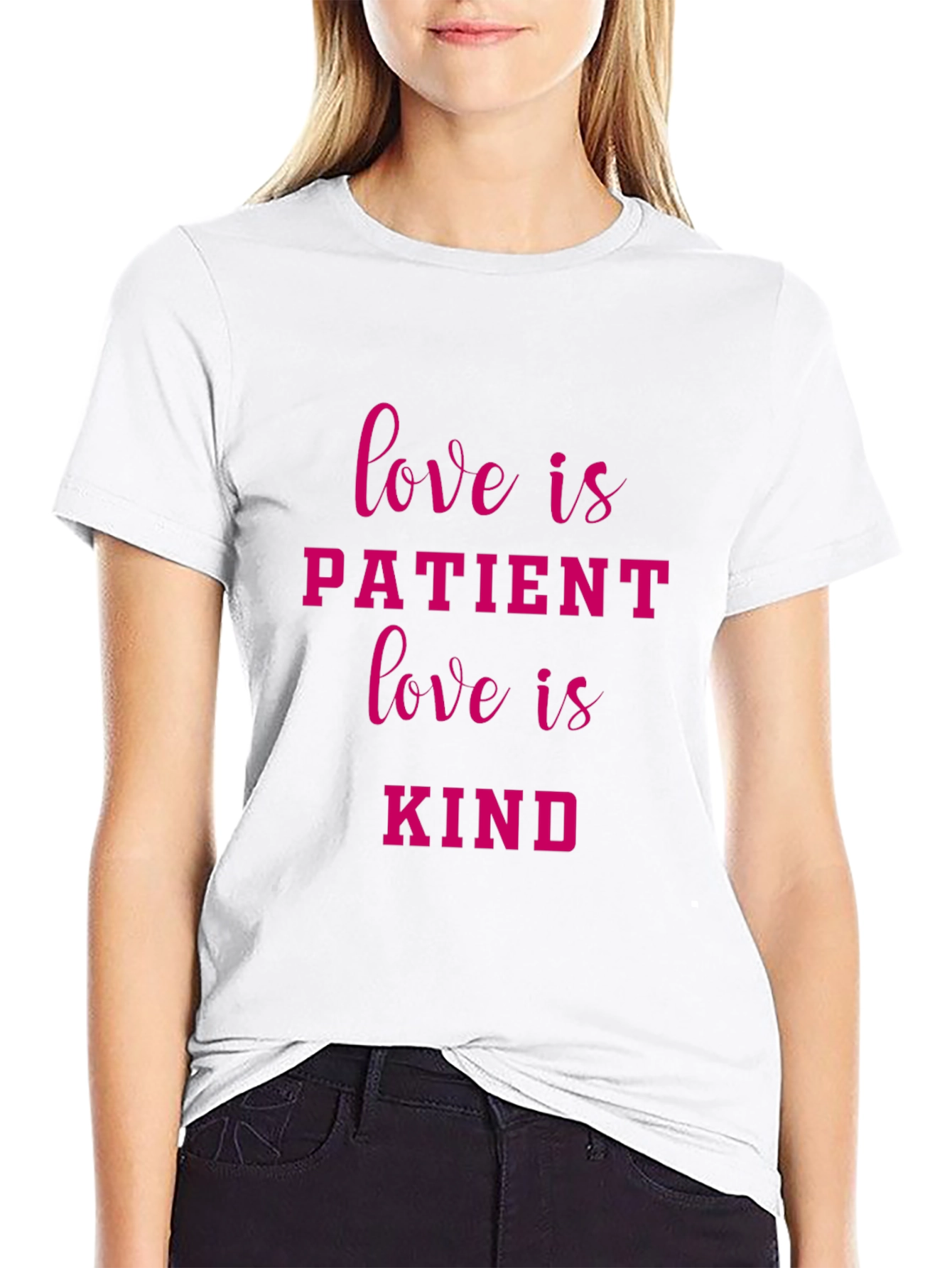 Black Love is Patient Love is Kind Black T-Shirt view 9