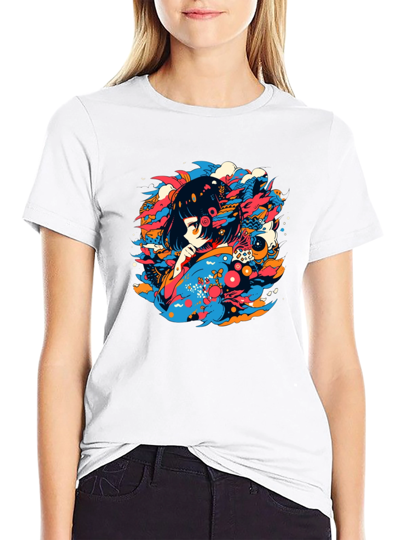 Anime Girl Graphic Tee - Unique Streetwear - 9
