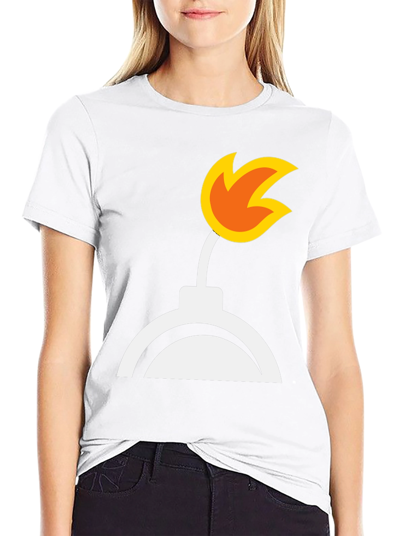 Black Bomb Graphic Tee - Black Cotton Blend view 9