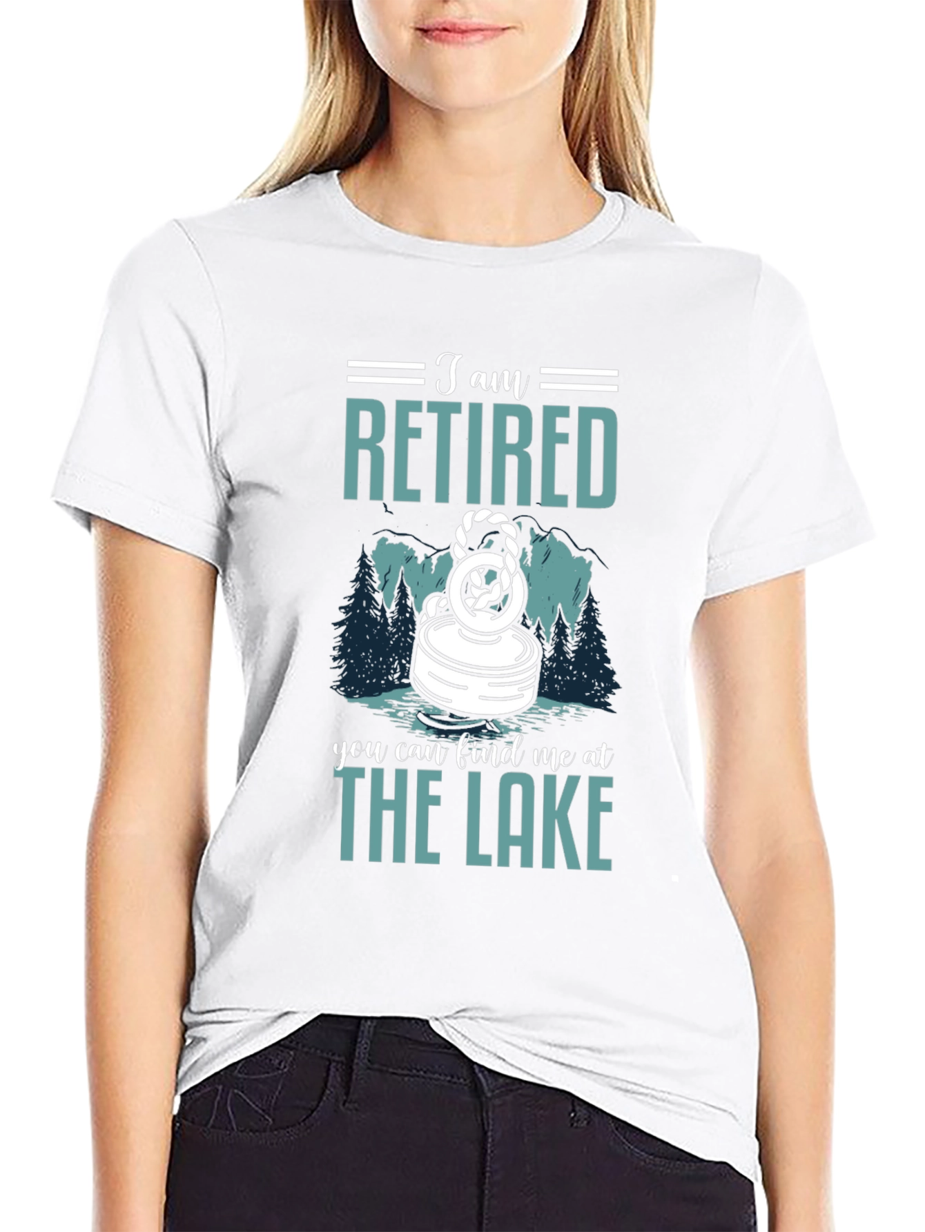 Black Retired Lake T-Shirt view 9