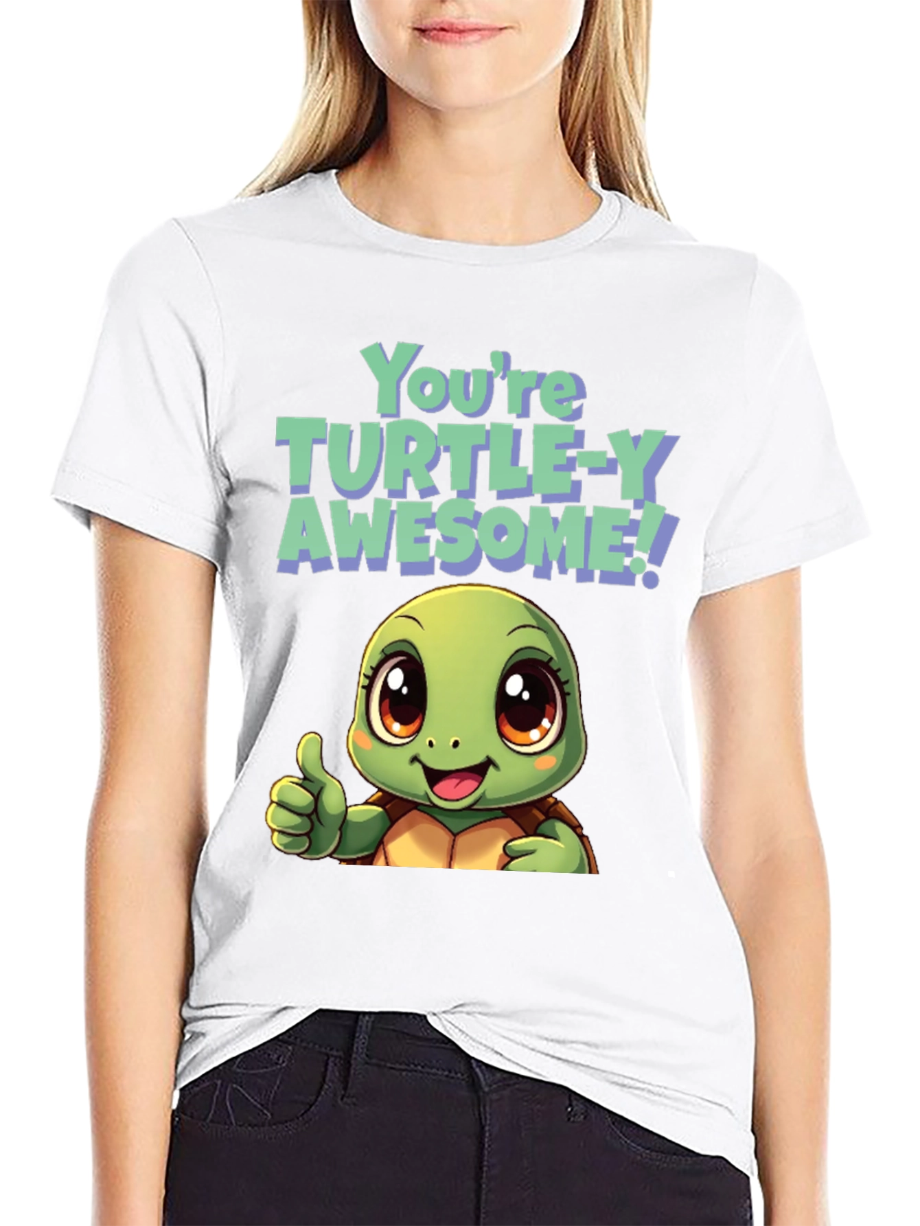 Black Turtle-Y Awesome Graphic Tee view 9