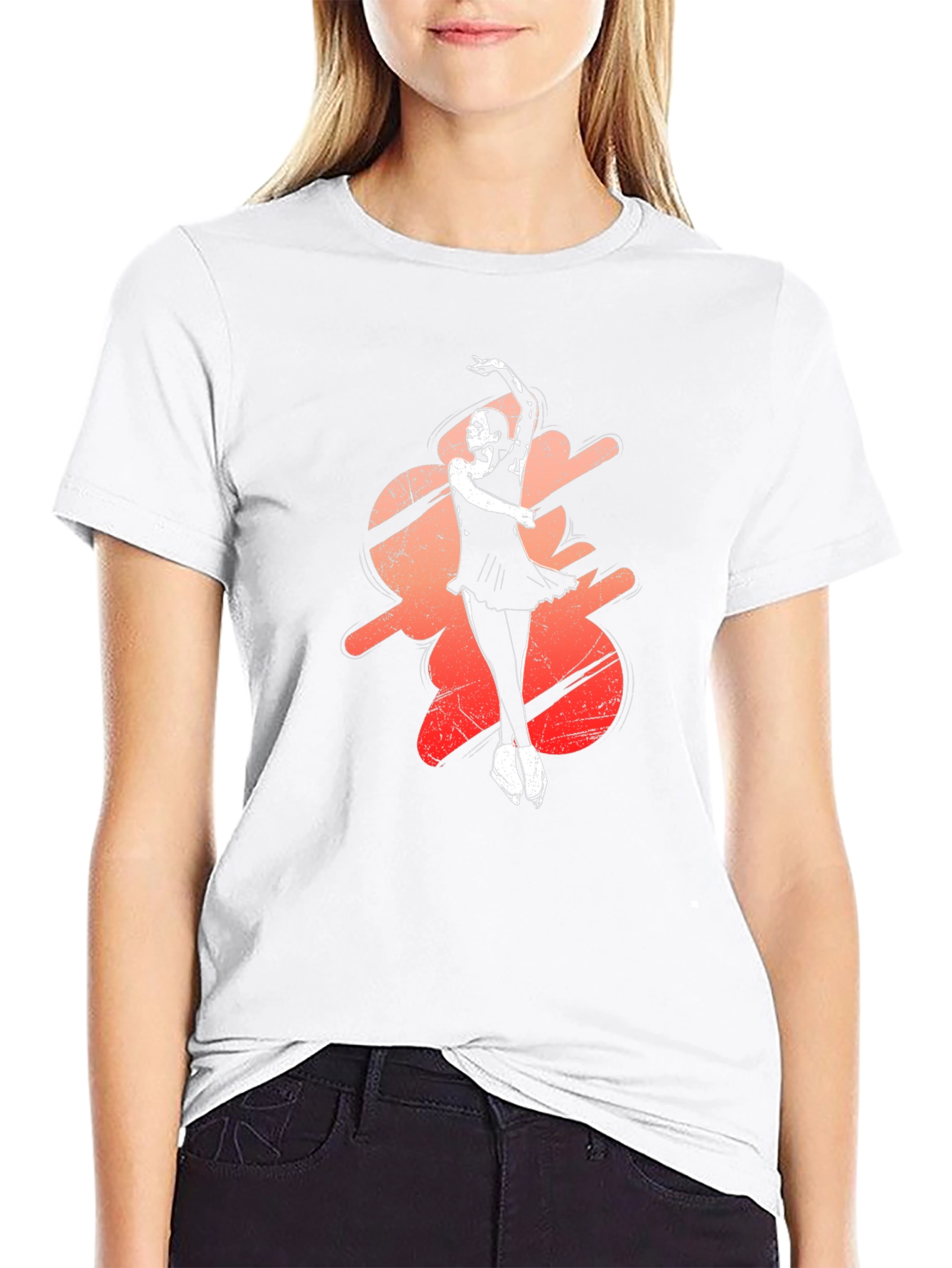 Black Ballerina Dance Graphic Tee - Stylish Black T-Shirt view 9