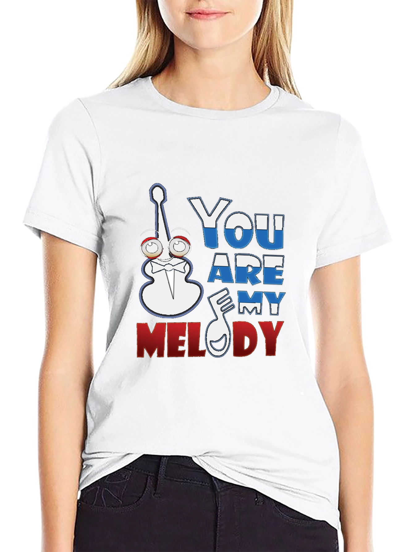 Black You Are My Melody Graphic T-Shirt view 9