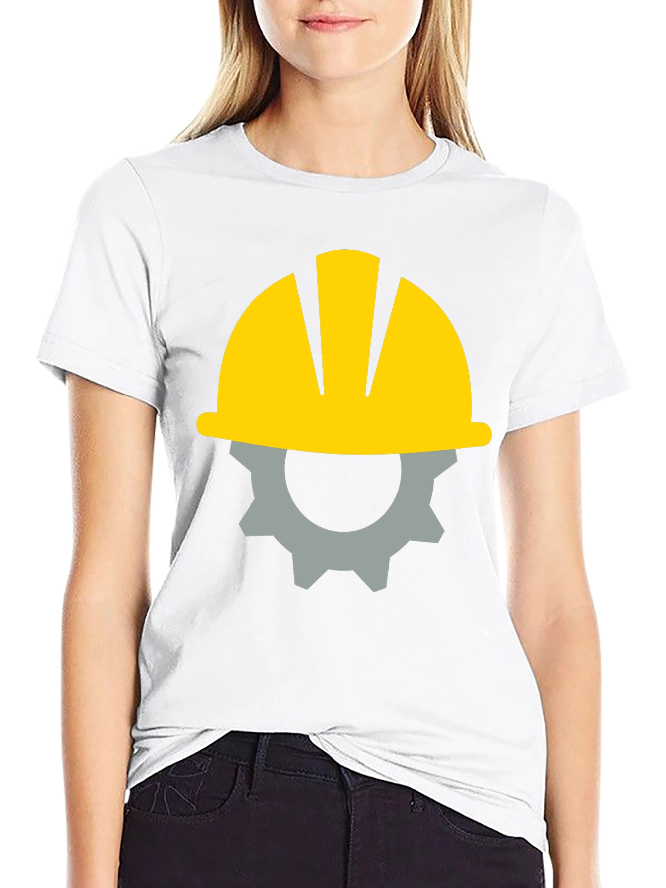 Black Construction Worker Graphic Tee - Black view 9