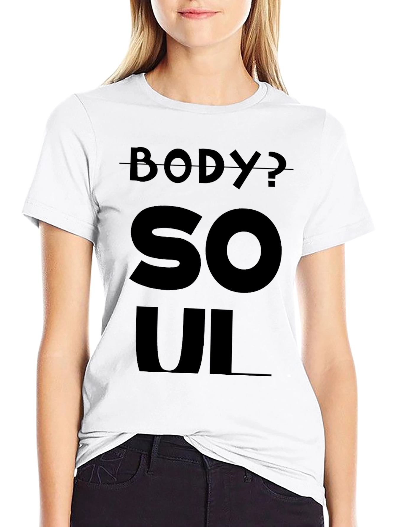 Black Body or Soul Black T-Shirt view 9