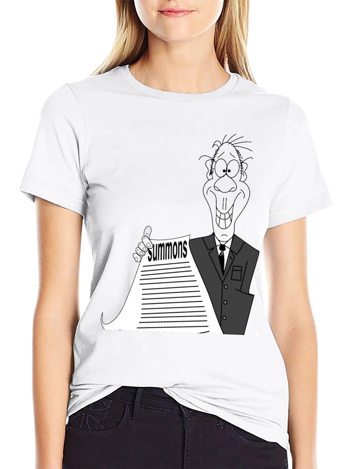 Black Cartoon Summons Black T-Shirt view 9