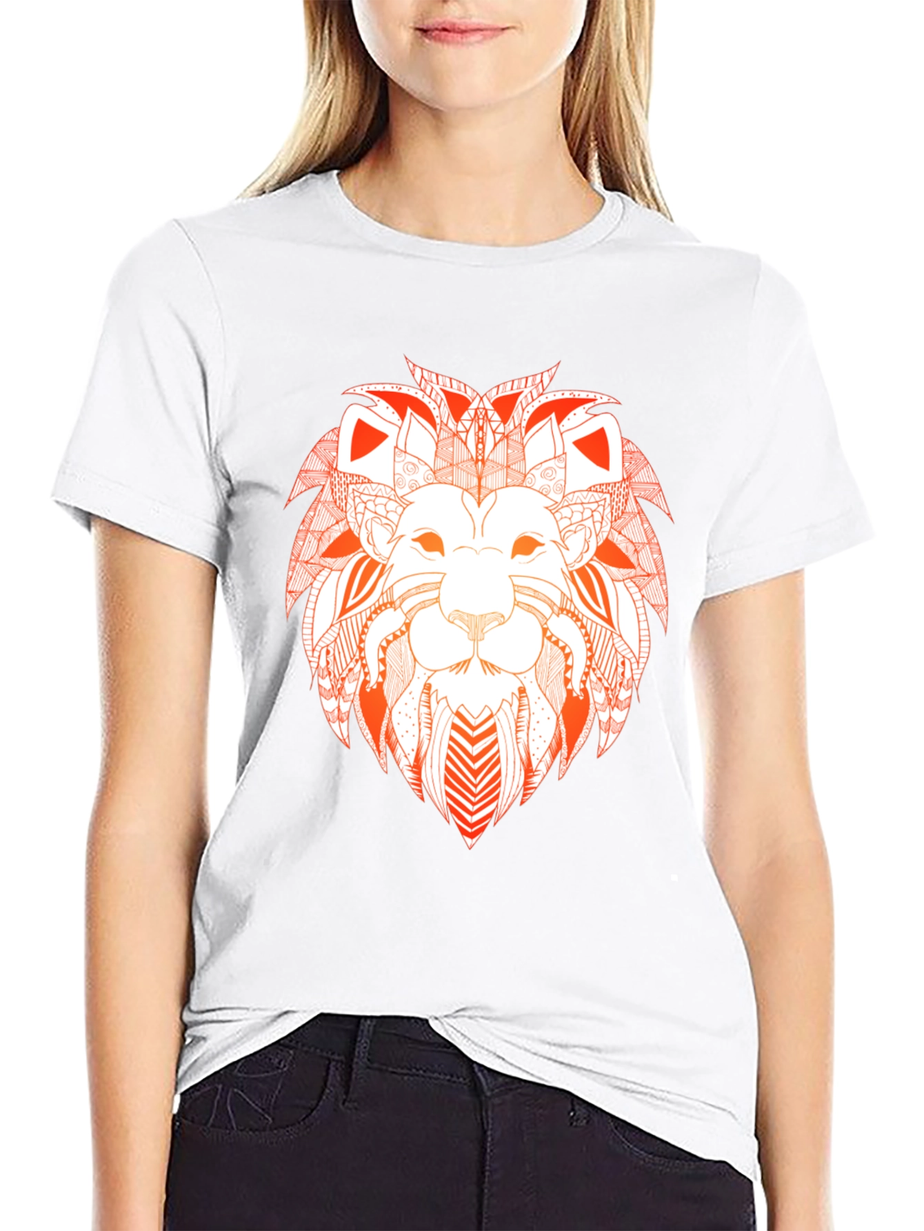 Black Lion Graphic Black Tee view 9