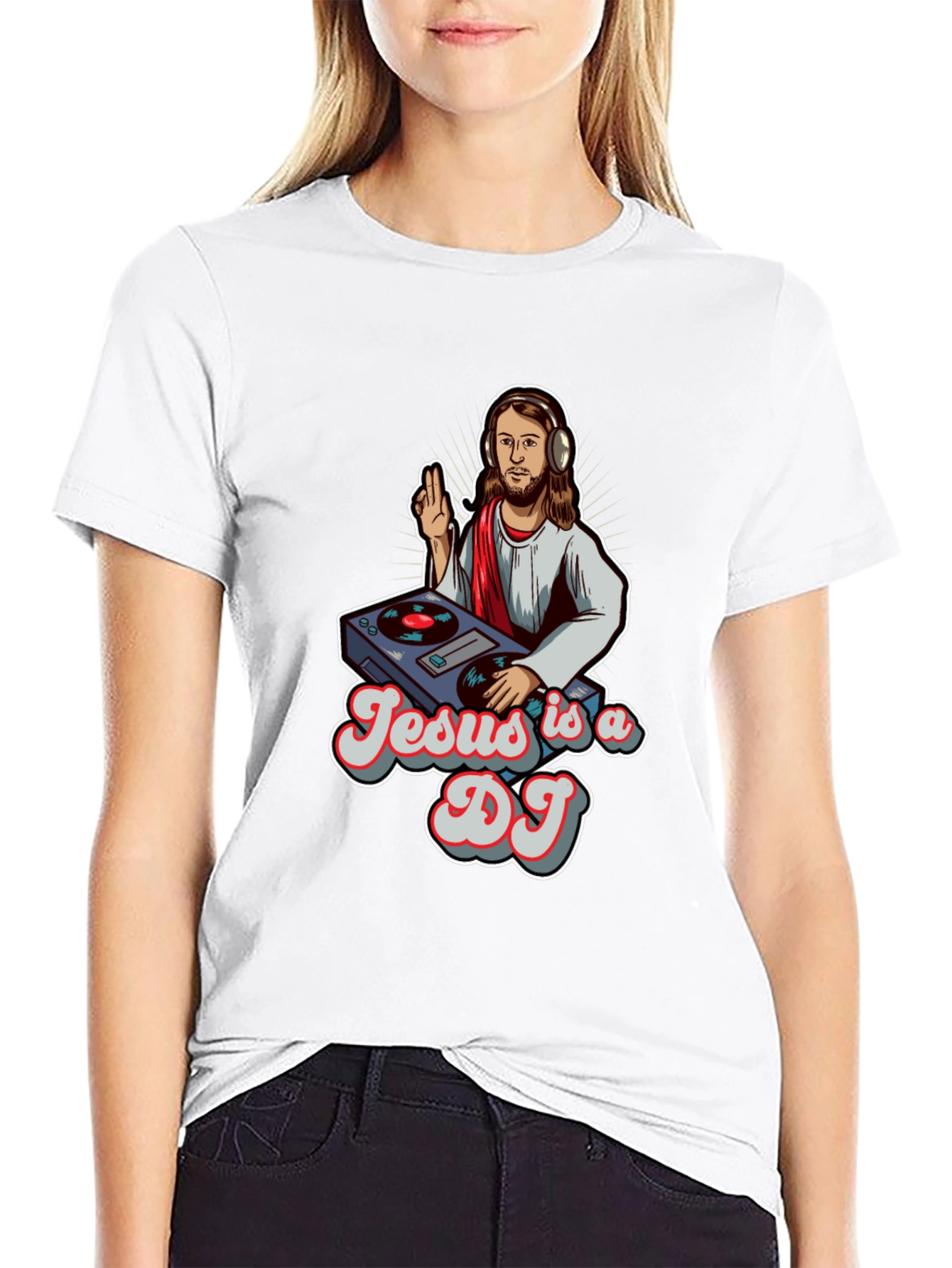 Black Jesus is a DJ Black T-Shirt view 9