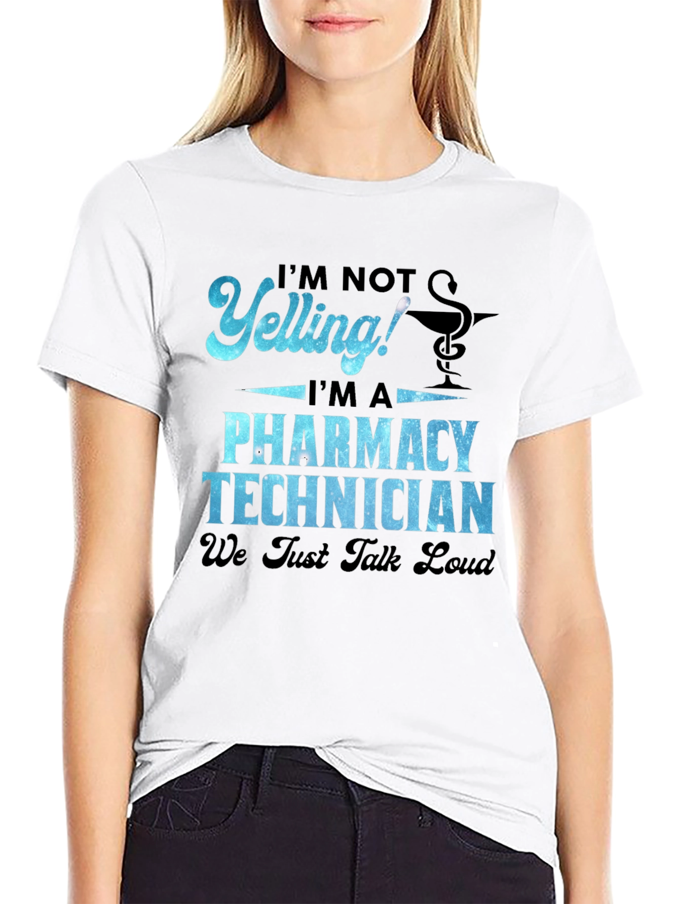Black Pharmacy Technician T-Shirt - We Just Talk Loud! view 9