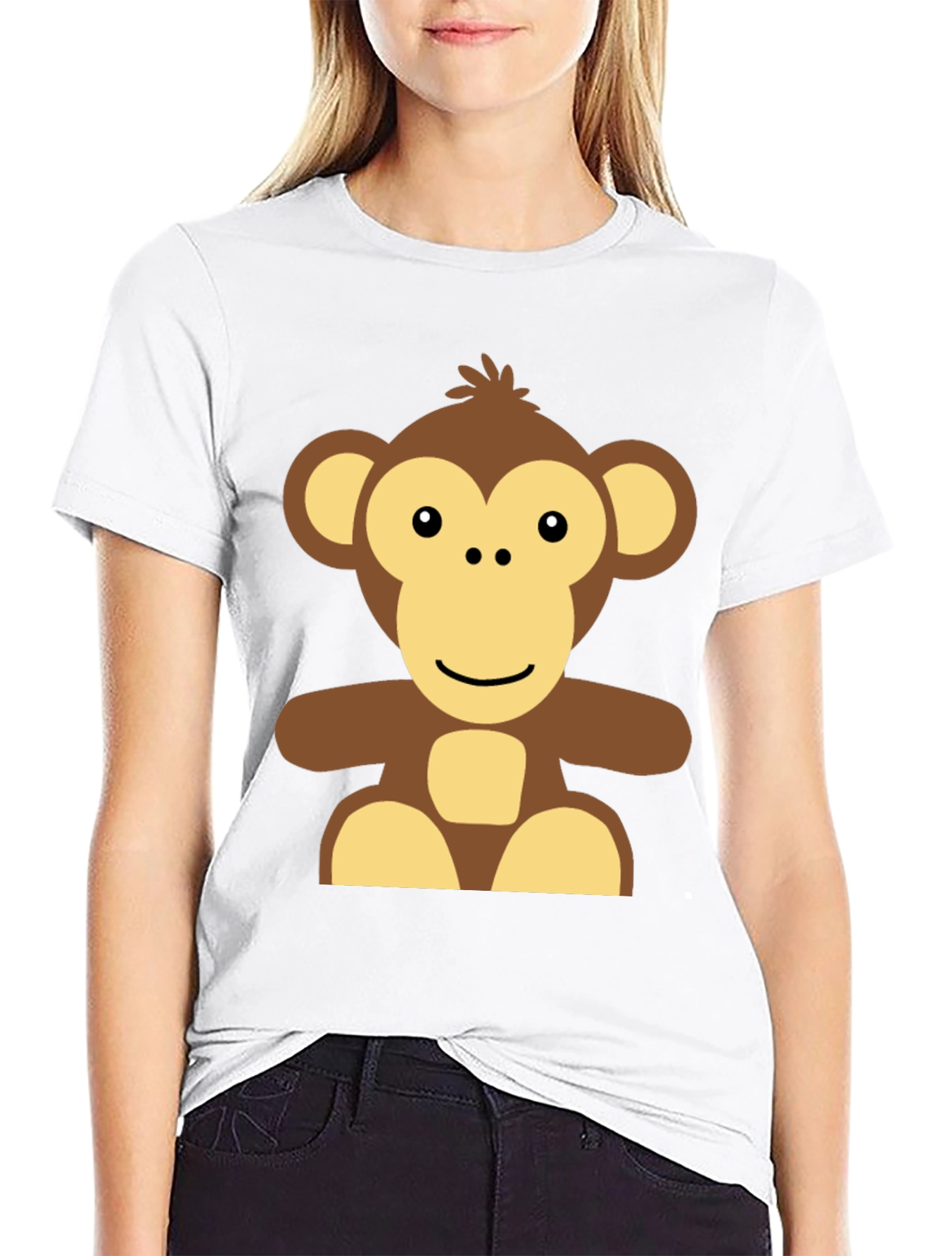 Black Monkey Graphic Black T-Shirt - Casual Wear view 9