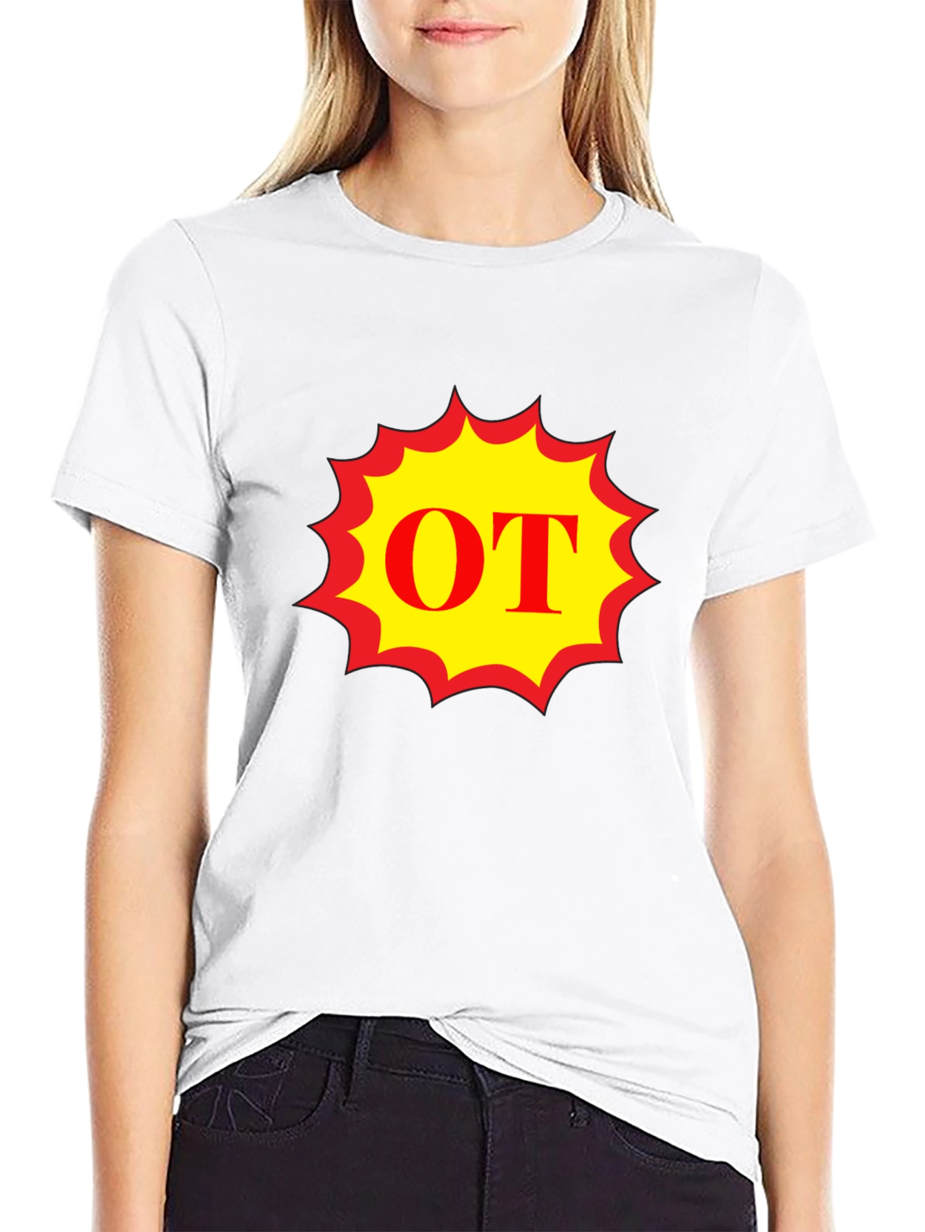 Black OT Burst T-Shirt - Bold Graphic Tee view 9