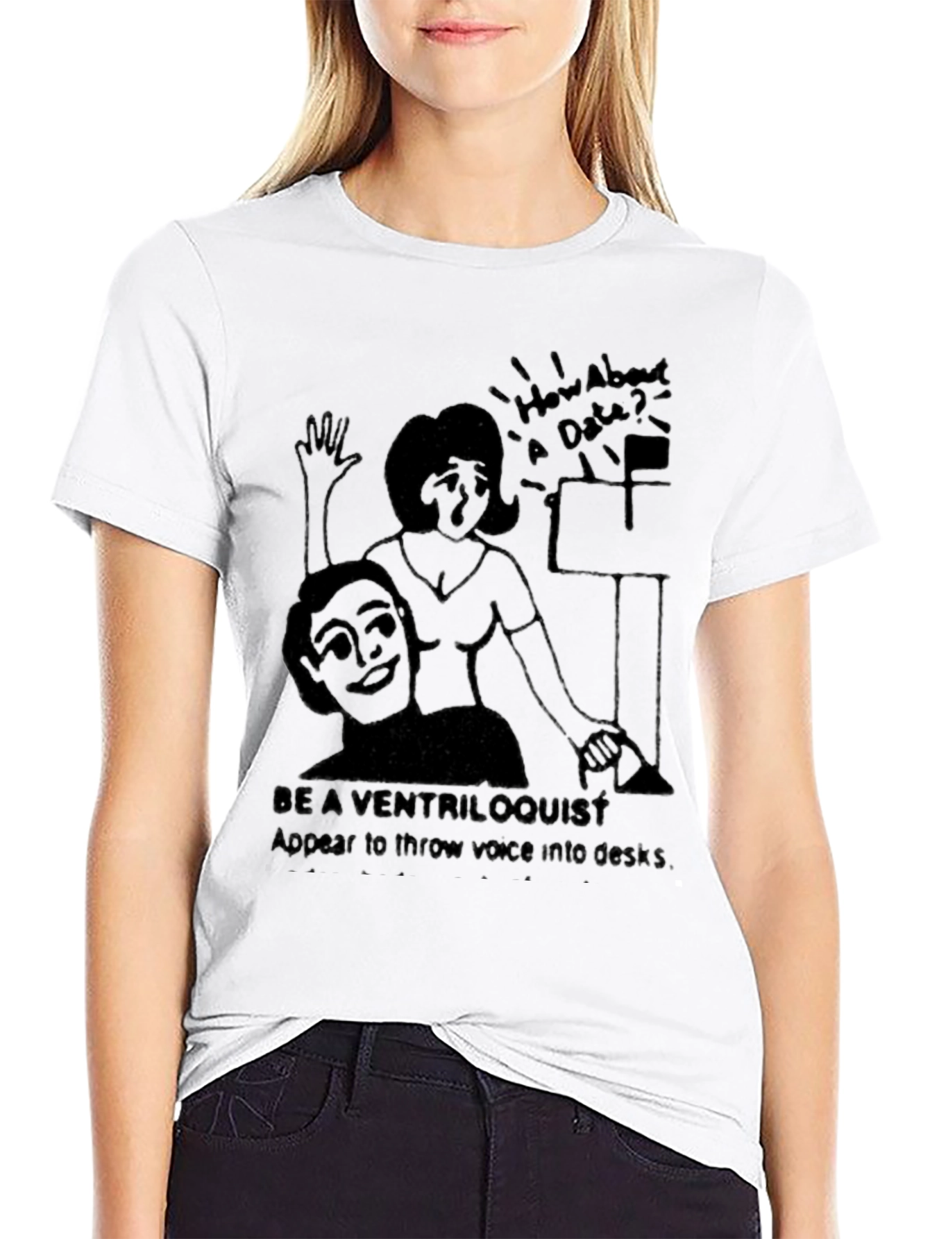Black Be a Ventriloquist T-Shirt view 9